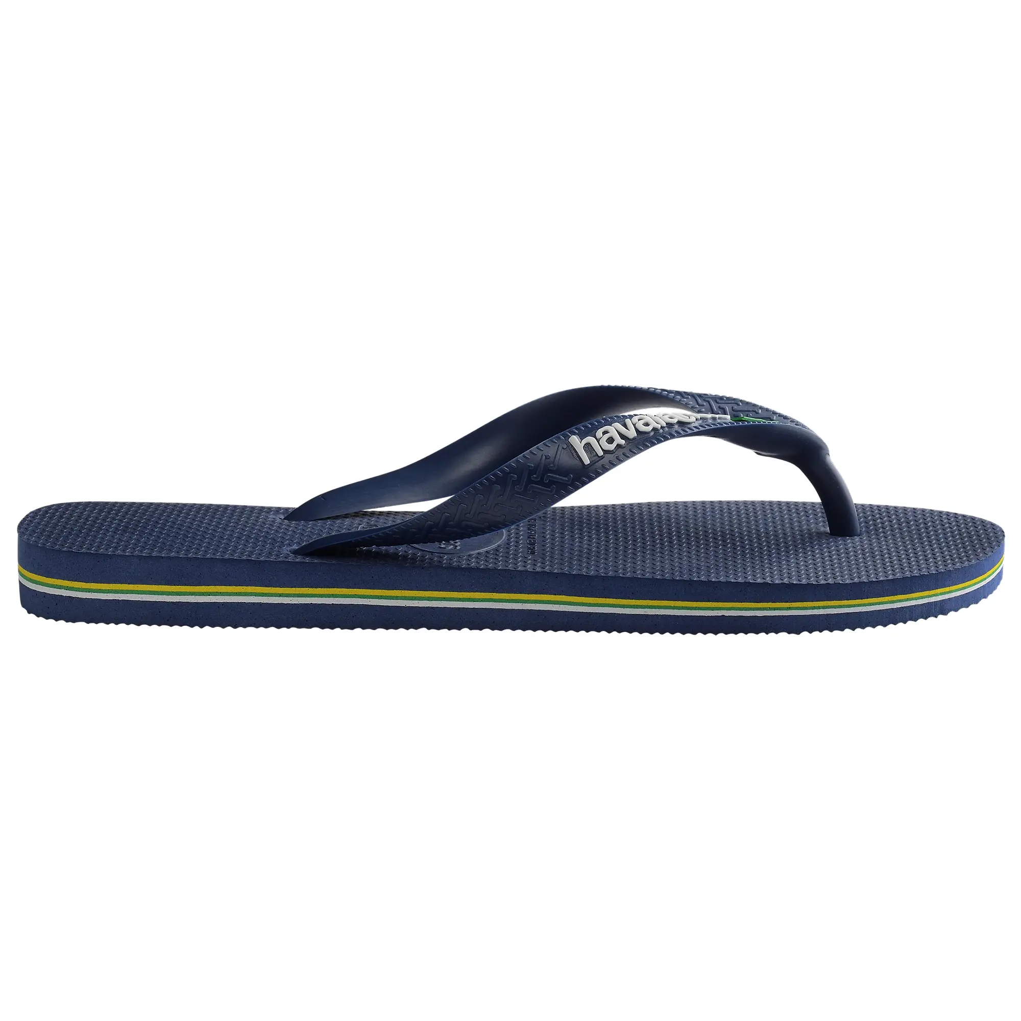 Product image 3 of 5 of Havaianas Unisex Brasil Logo Flip Flops - Navy Blue