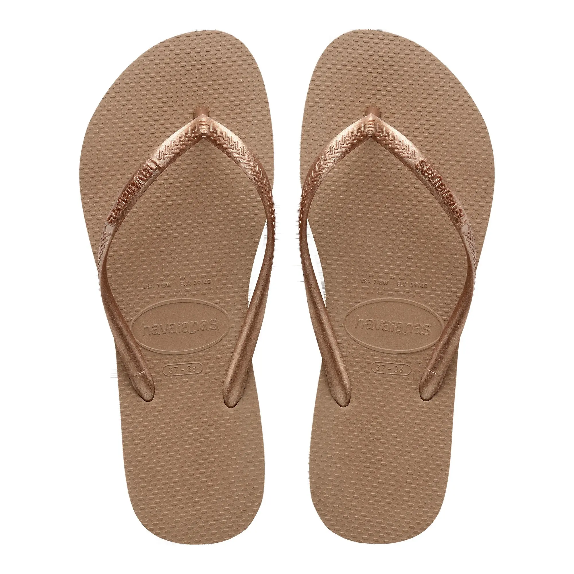 Product image 1 of 4 of Havaianas Women's Slim Flip Flops - Rose Gold