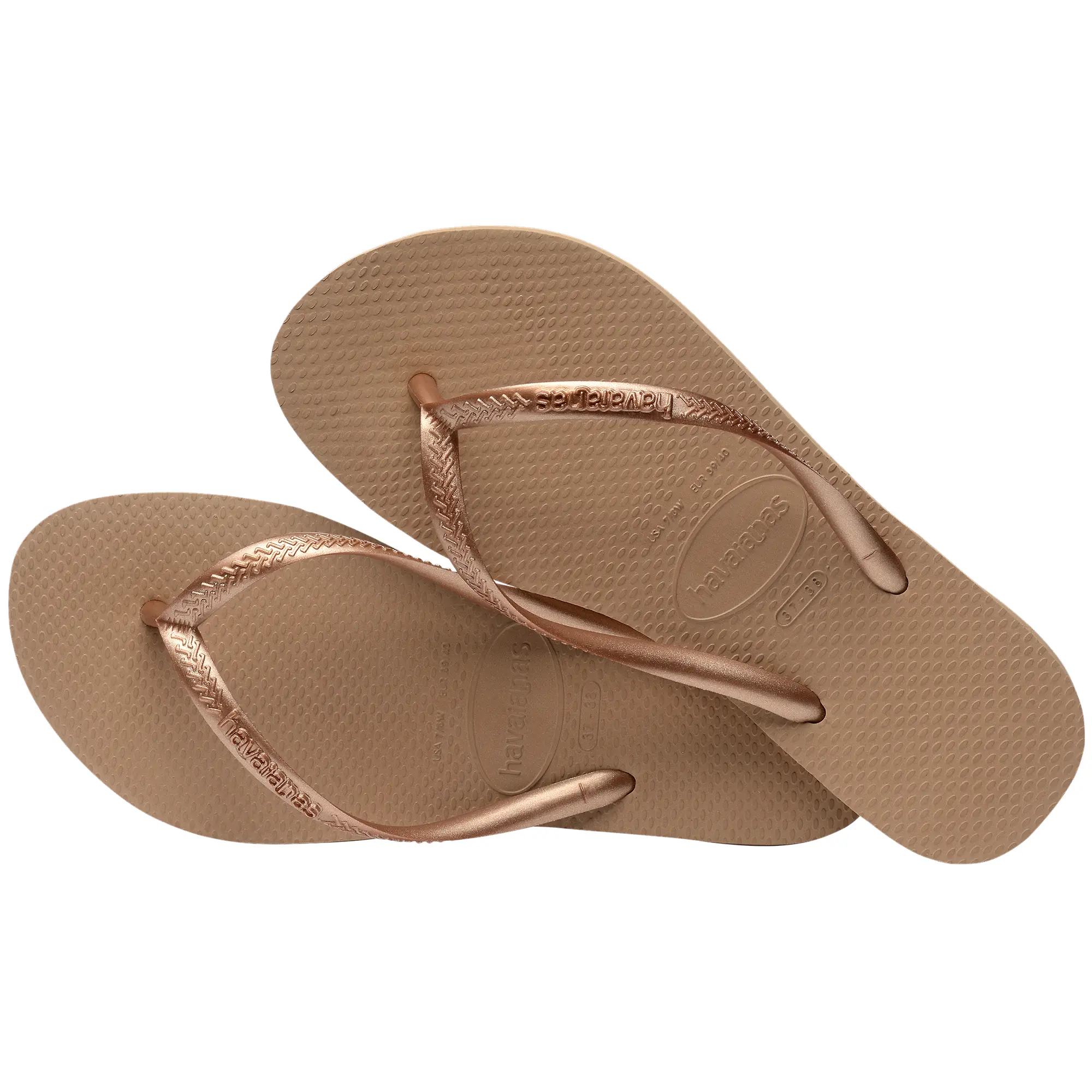 Product image 4 of 4 of Havaianas Women's Slim Flip Flops - Rose Gold