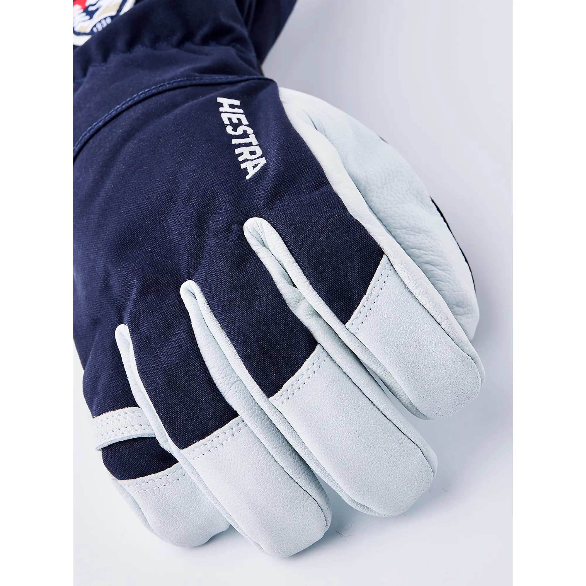 Product image 4 of 7 of Hestra Army Leather Heli Ski 5 Finger Gloves - Navy