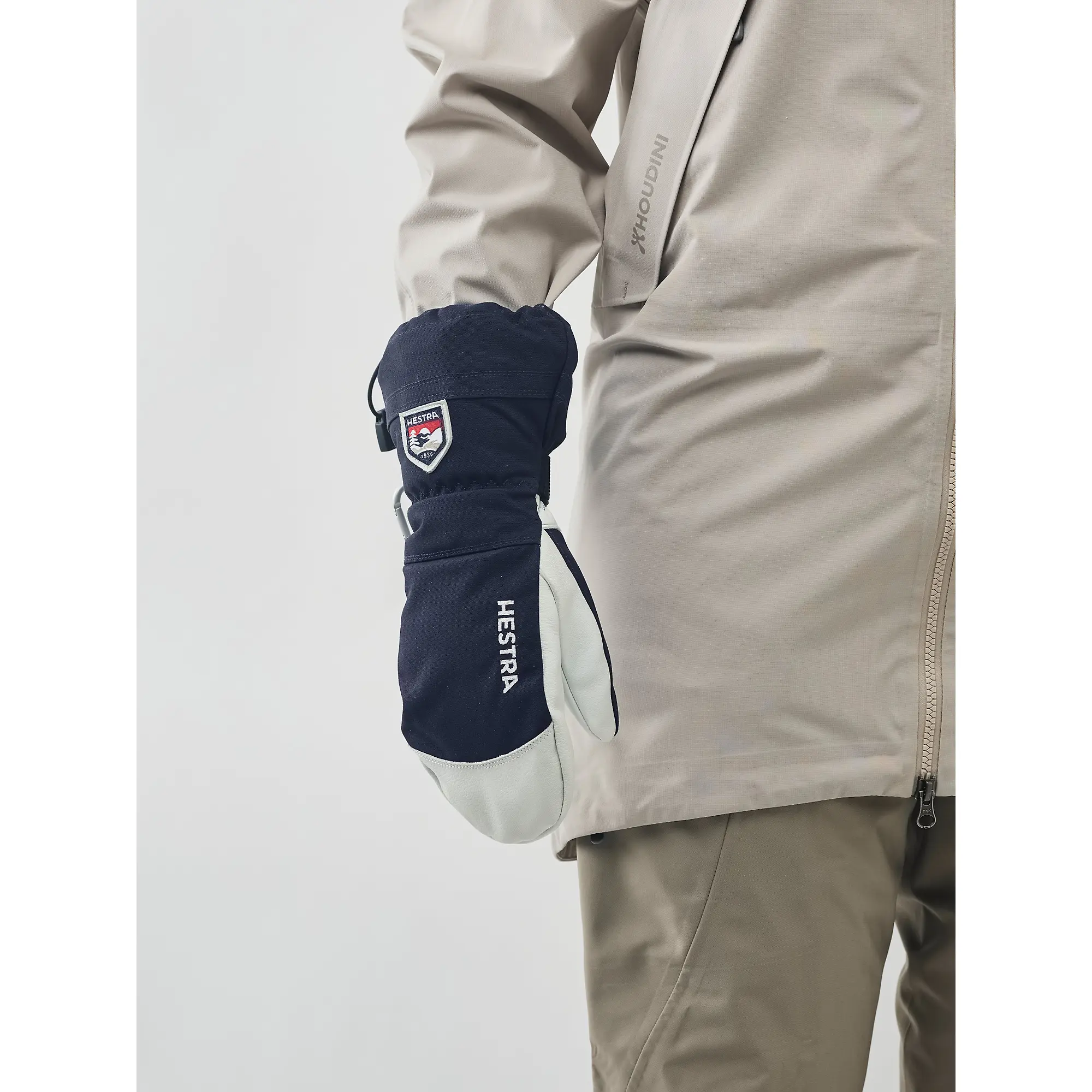 Product image 2 of 7 of Hestra Army Leather Heli Ski Mittens - Navy