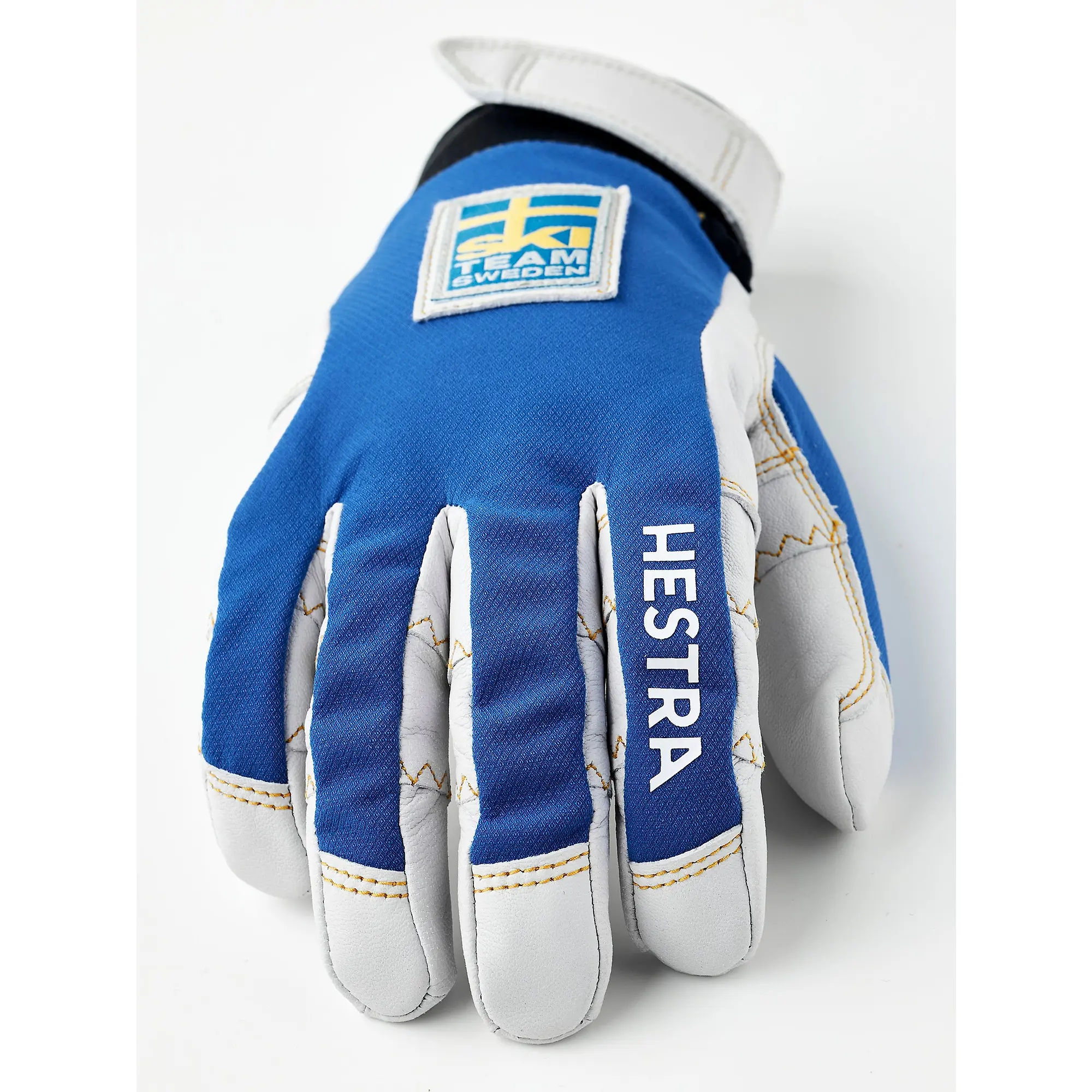 Product image 3 of 5 of Hestra Ergo Grip Active 5 Finger Gloves - Royal Blue/Yellow