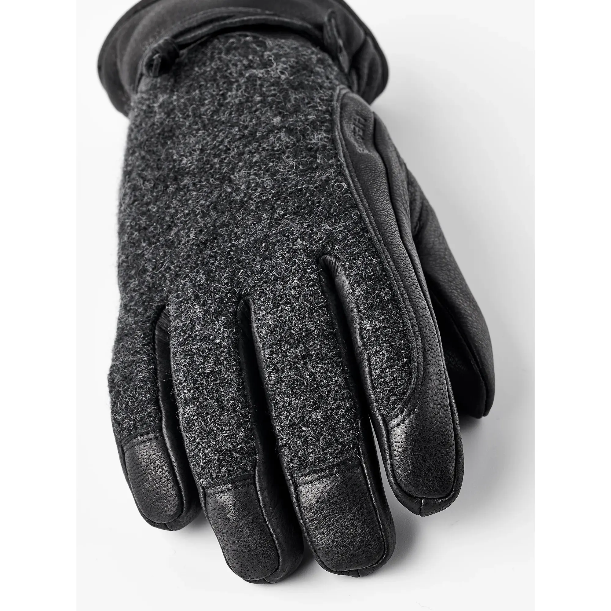 Product image 3 of 5 of Hestra Men's Daniel Leather Gloves - Charcoal/Black