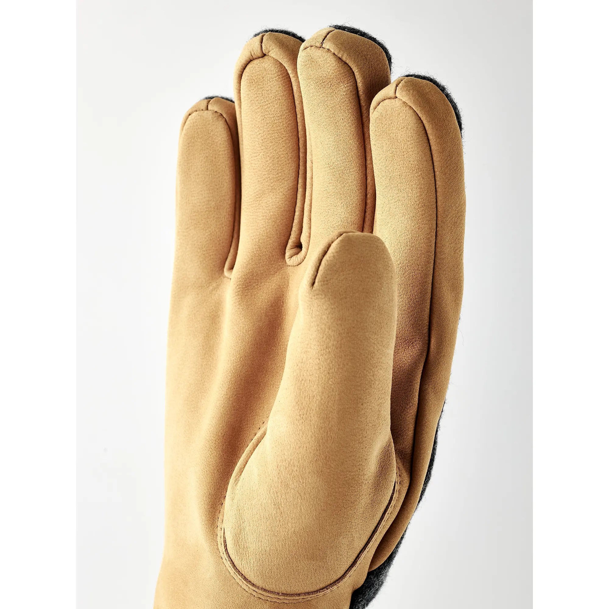 Product image 2 of 4 of Hestra Men's Noah Leather Gloves - Charcoal/Tan