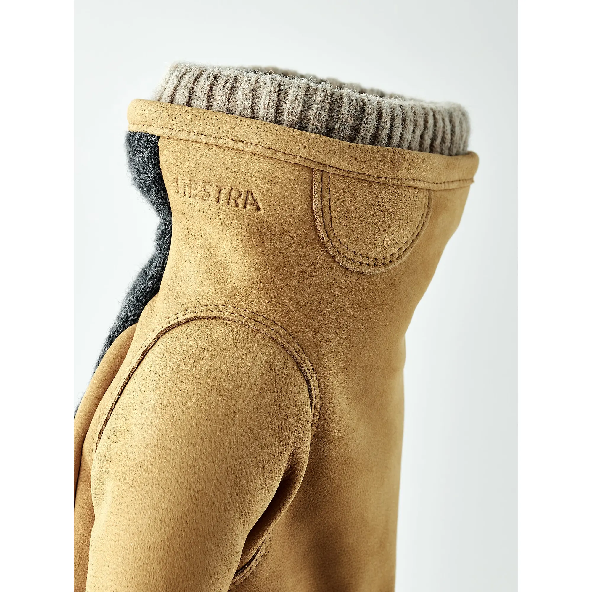 Product image 4 of 4 of Hestra Men's Noah Leather Gloves - Charcoal/Tan