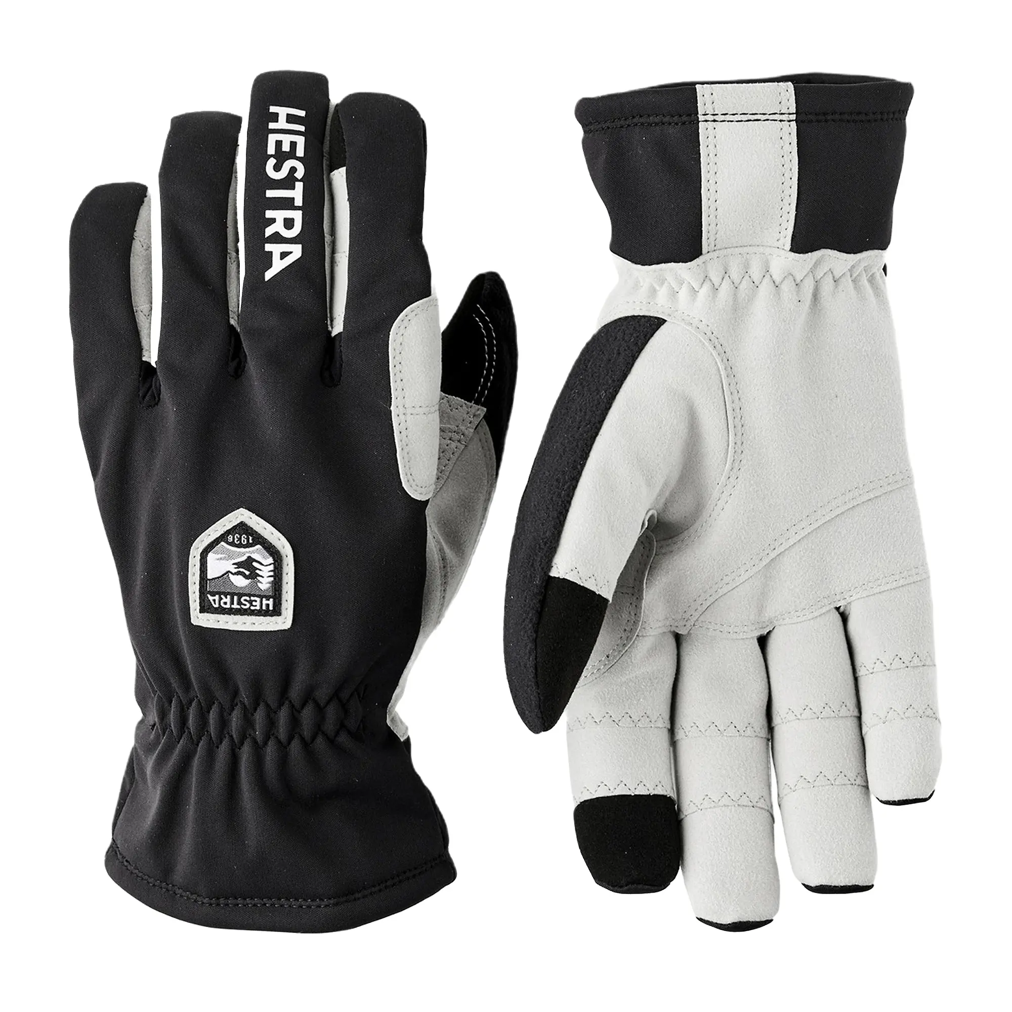 Product image 1 of 5 of Hestra Windbreaker Ergo Grip Touring 5 Finger Gloves - Black