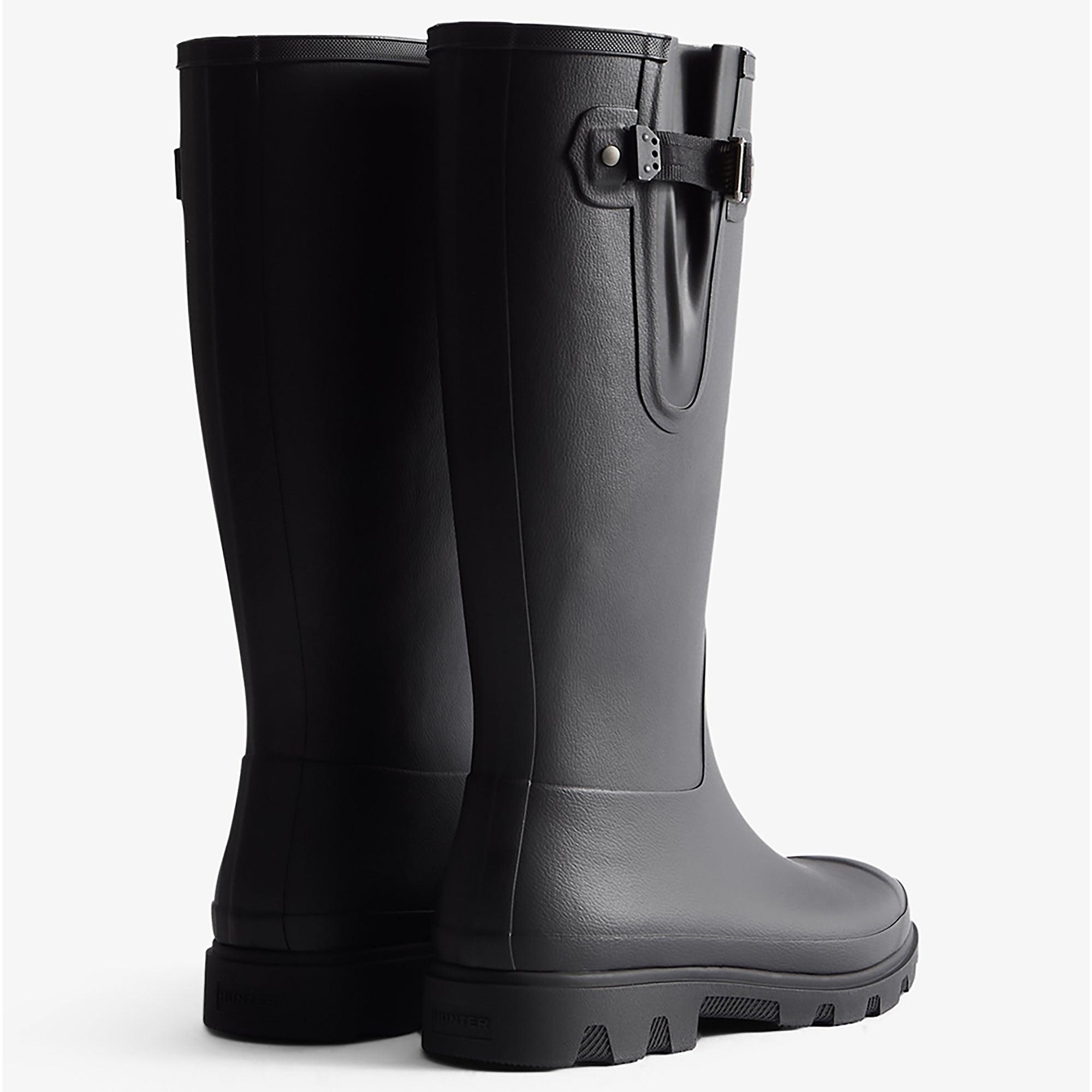 Hunter Unisex Downpour Adjustable Boots - Black | British Attire