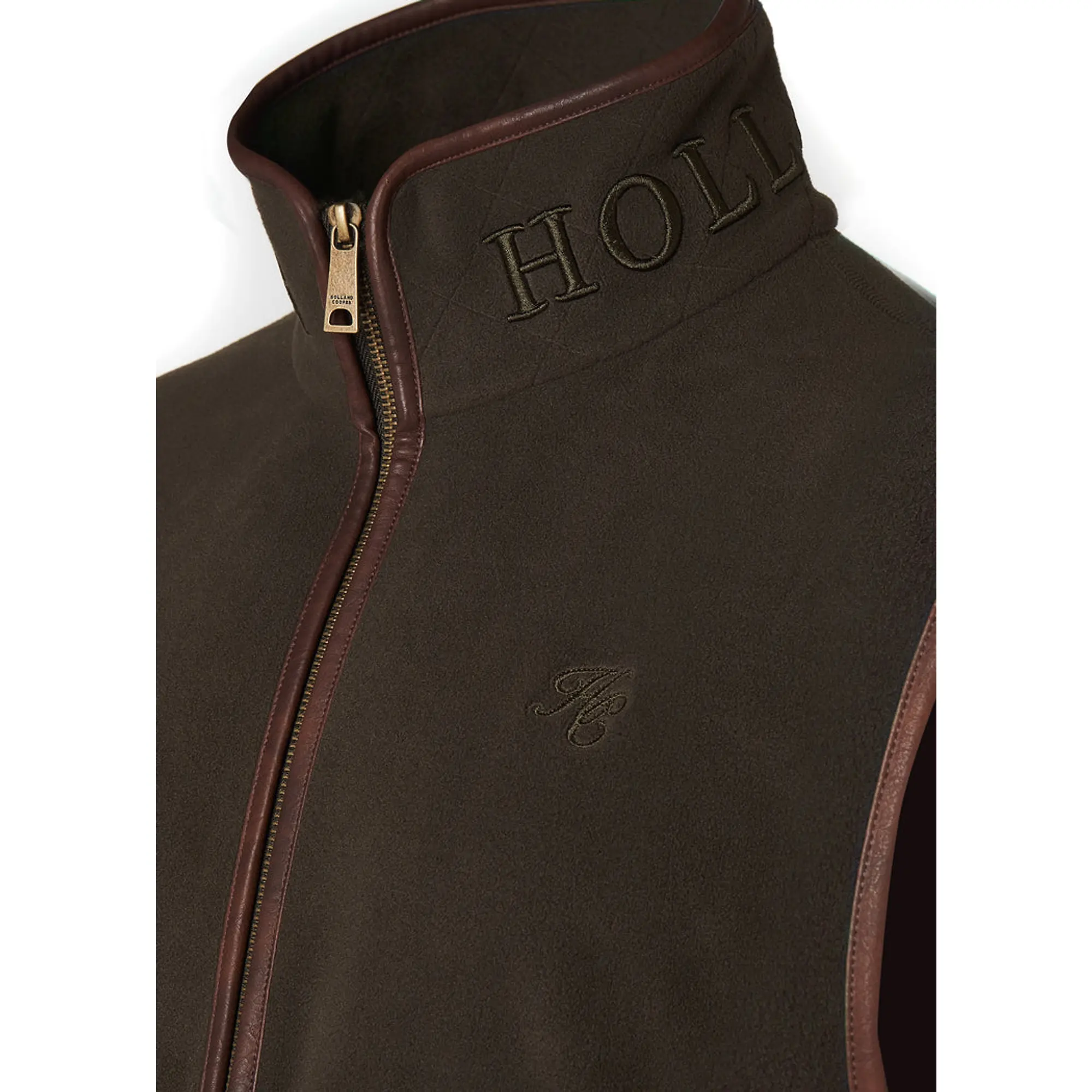 Product image 6 of 7 of Holland Cooper Men's Country Fleece Gilet - Khaki