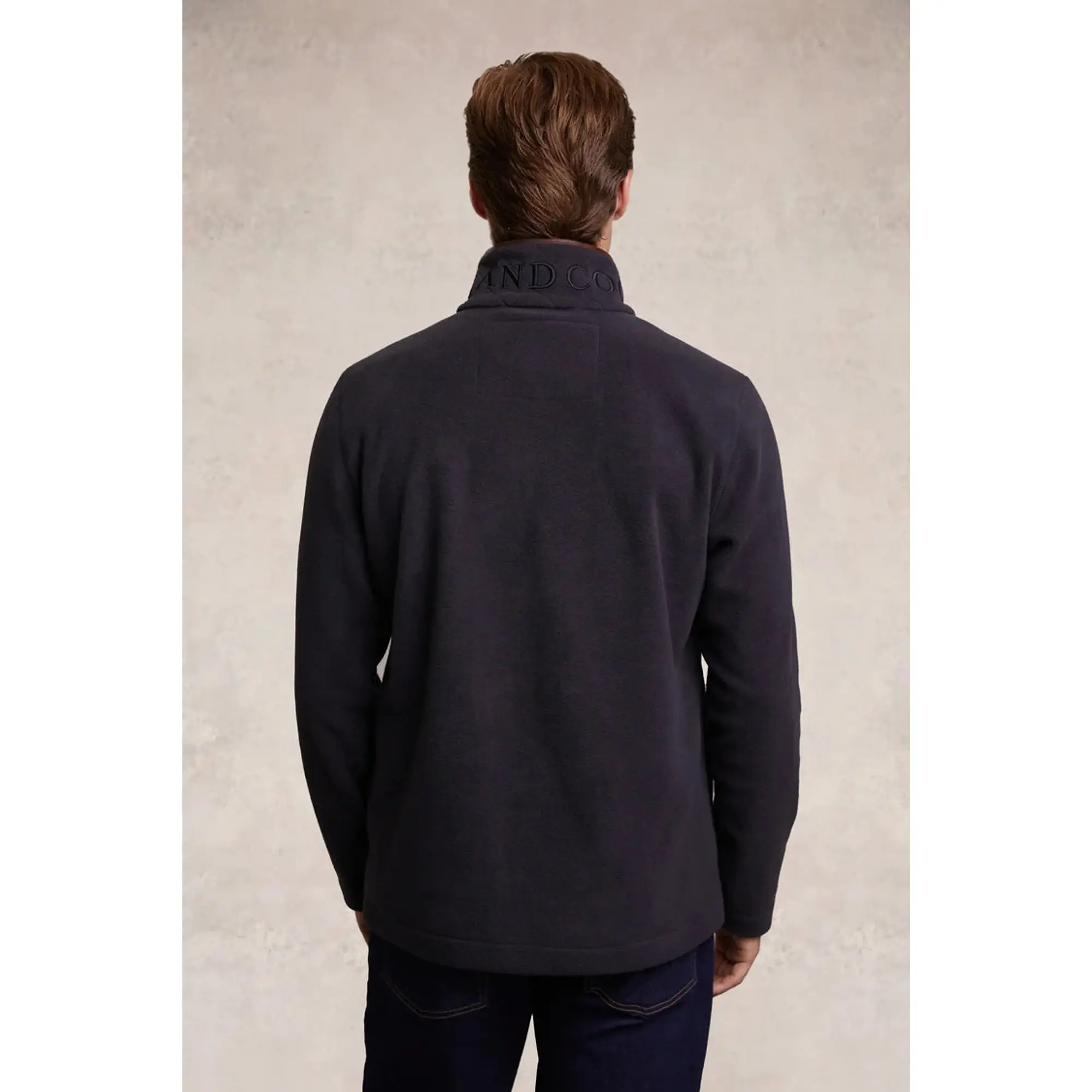 Product image 6 of 8 of Holland Cooper Men's Country Fleece Quarter Zip - Ink Navy