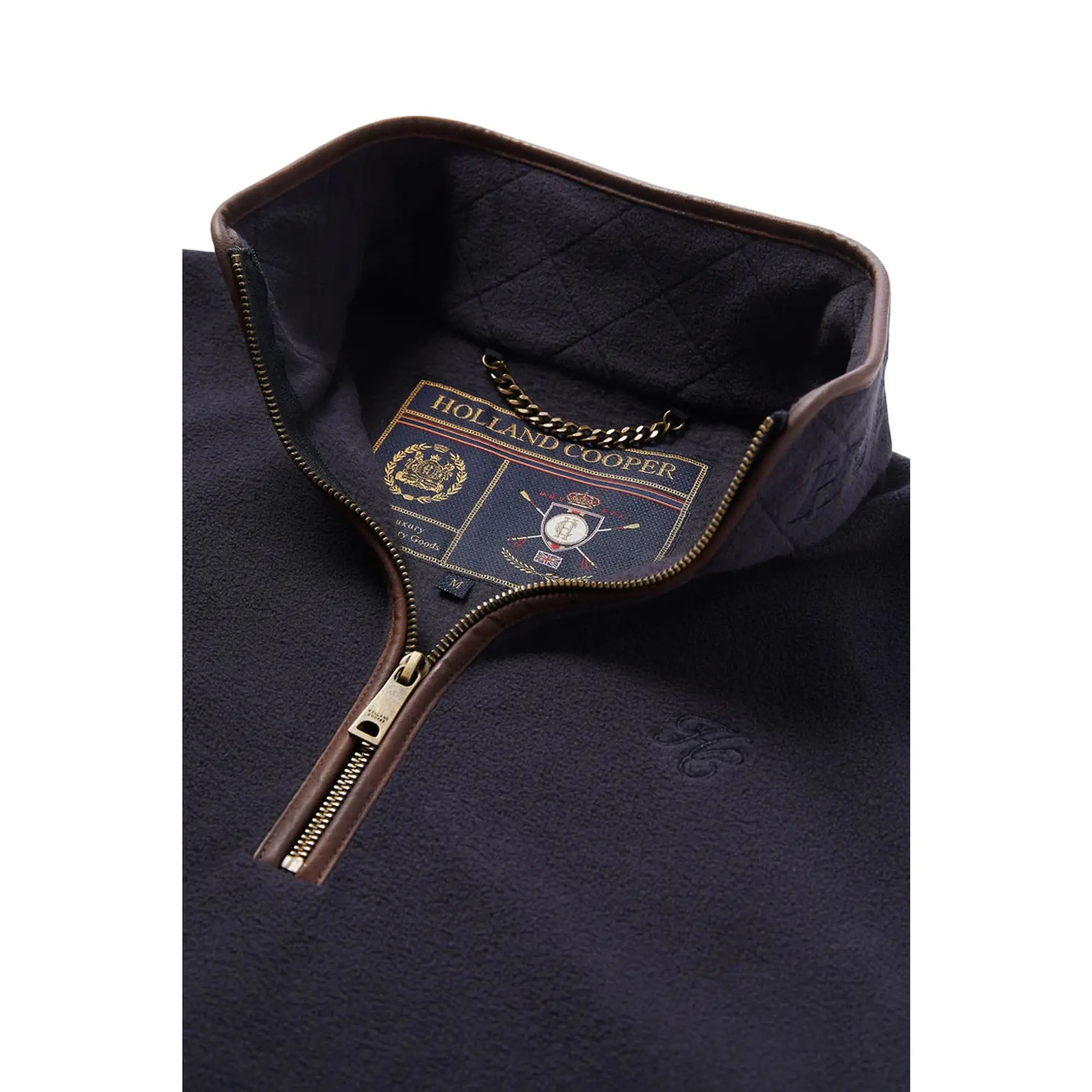 Product image 7 of 8 of Holland Cooper Men's Country Fleece Quarter Zip - Ink Navy