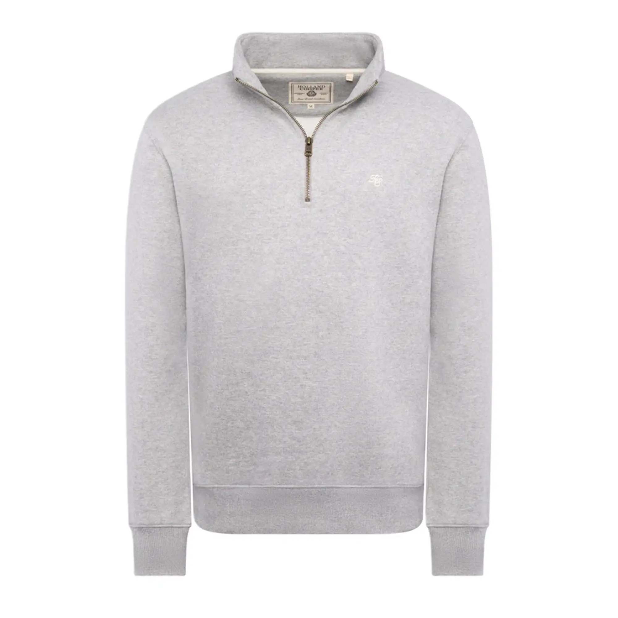 Product image 1 of 9 of Holland Cooper Men's Quarter Zip Sweat  - Grey Marl