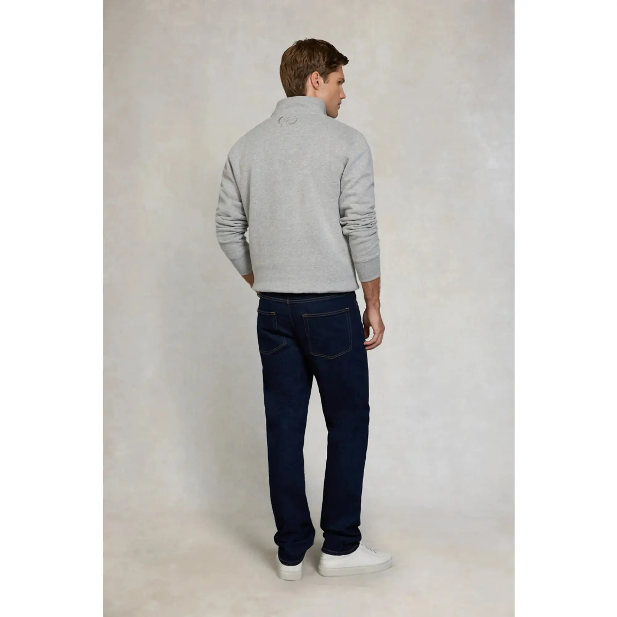 Product image 5 of 9 of Holland Cooper Men's Quarter Zip Sweat  - Grey Marl