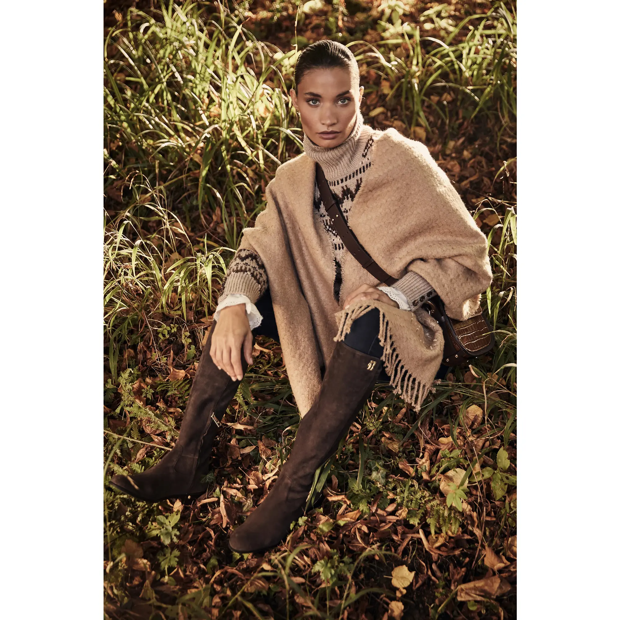 Product image 2 of 13 of Holland Cooper Women's Albany Knee Boots - Chocolate Suede