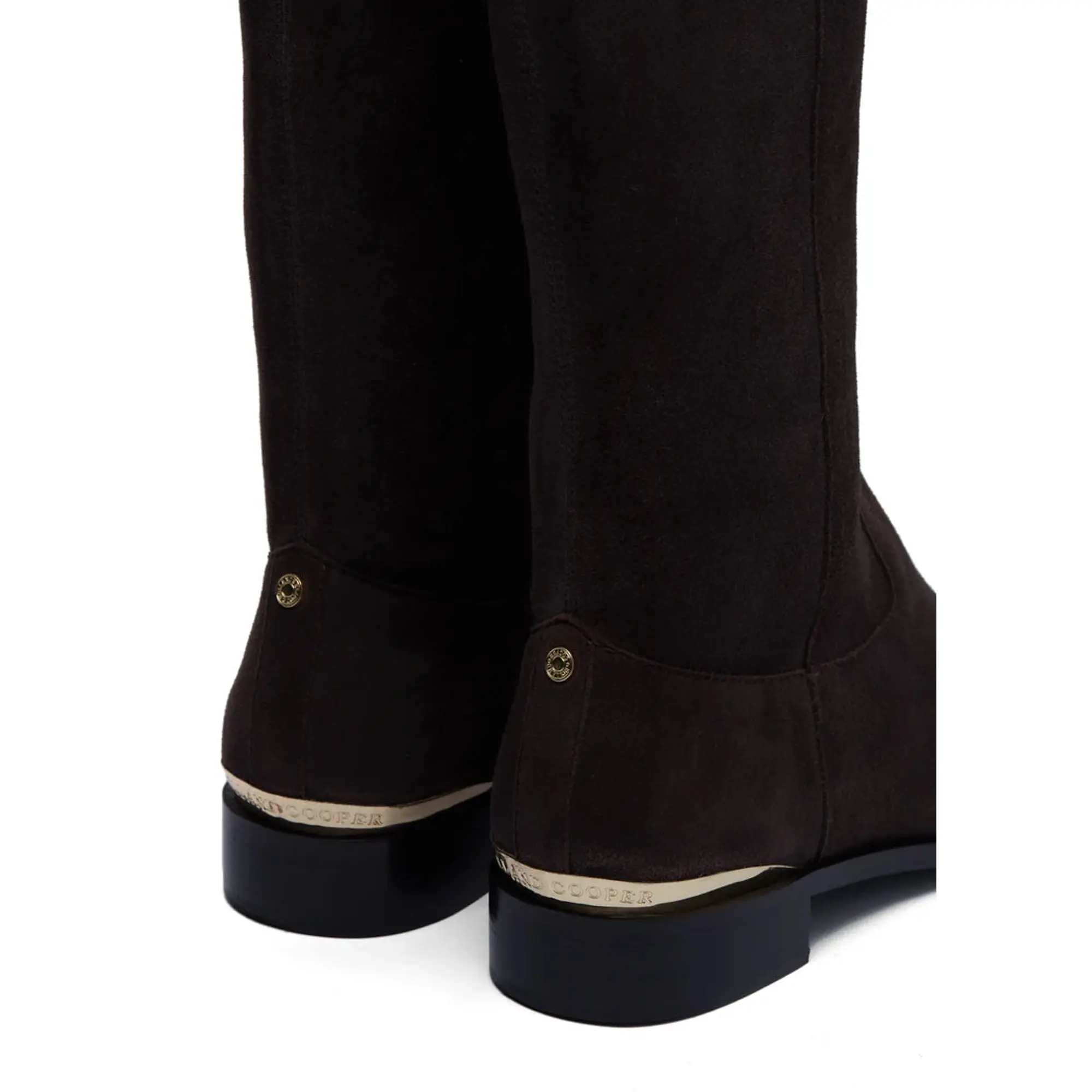 Product image 11 of 13 of Holland Cooper Women's Albany Knee Boots - Chocolate Suede