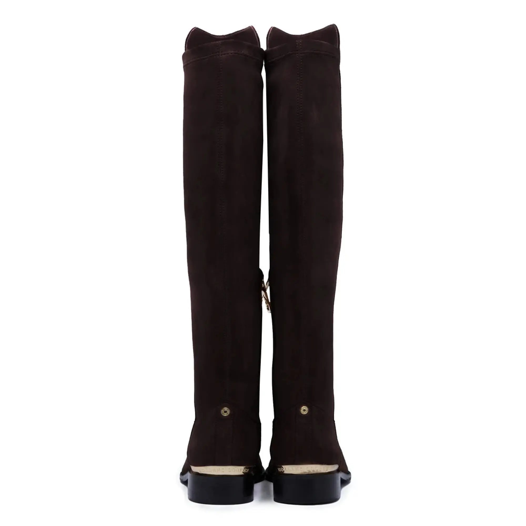 Product image 12 of 13 of Holland Cooper Women's Albany Knee Boots - Chocolate Suede