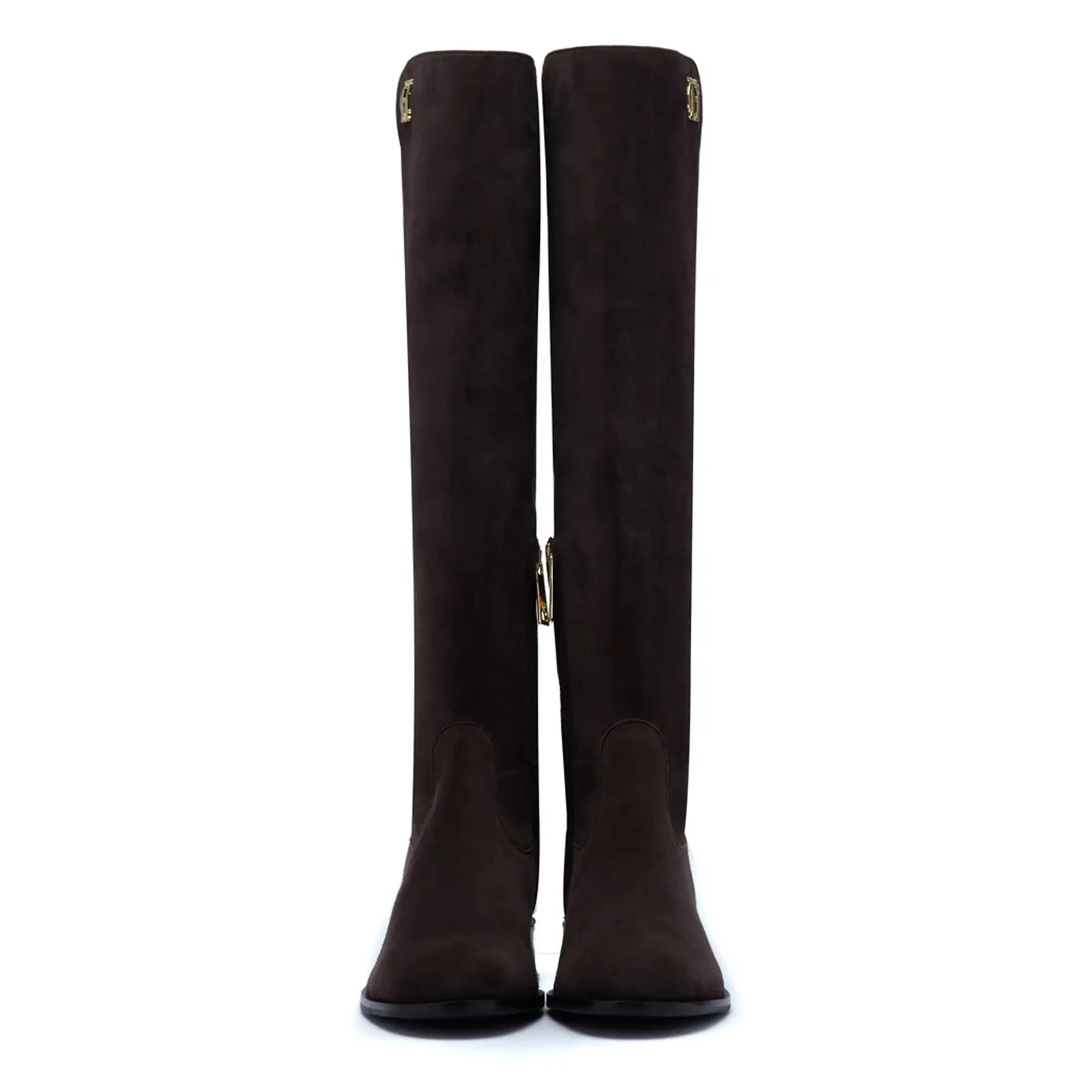 Product image 13 of 13 of Holland Cooper Women's Albany Knee Boots - Chocolate Suede