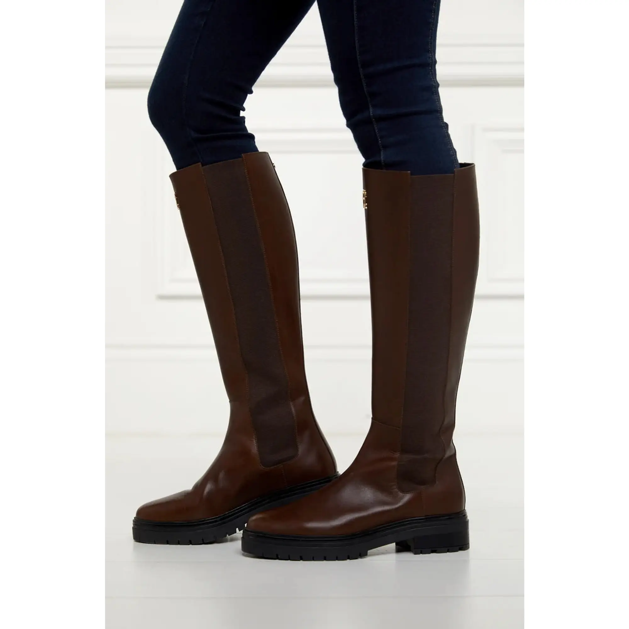 Product image 7 of 9 of Holland Cooper Women's Astoria Knee Boots - Rich Chocolate