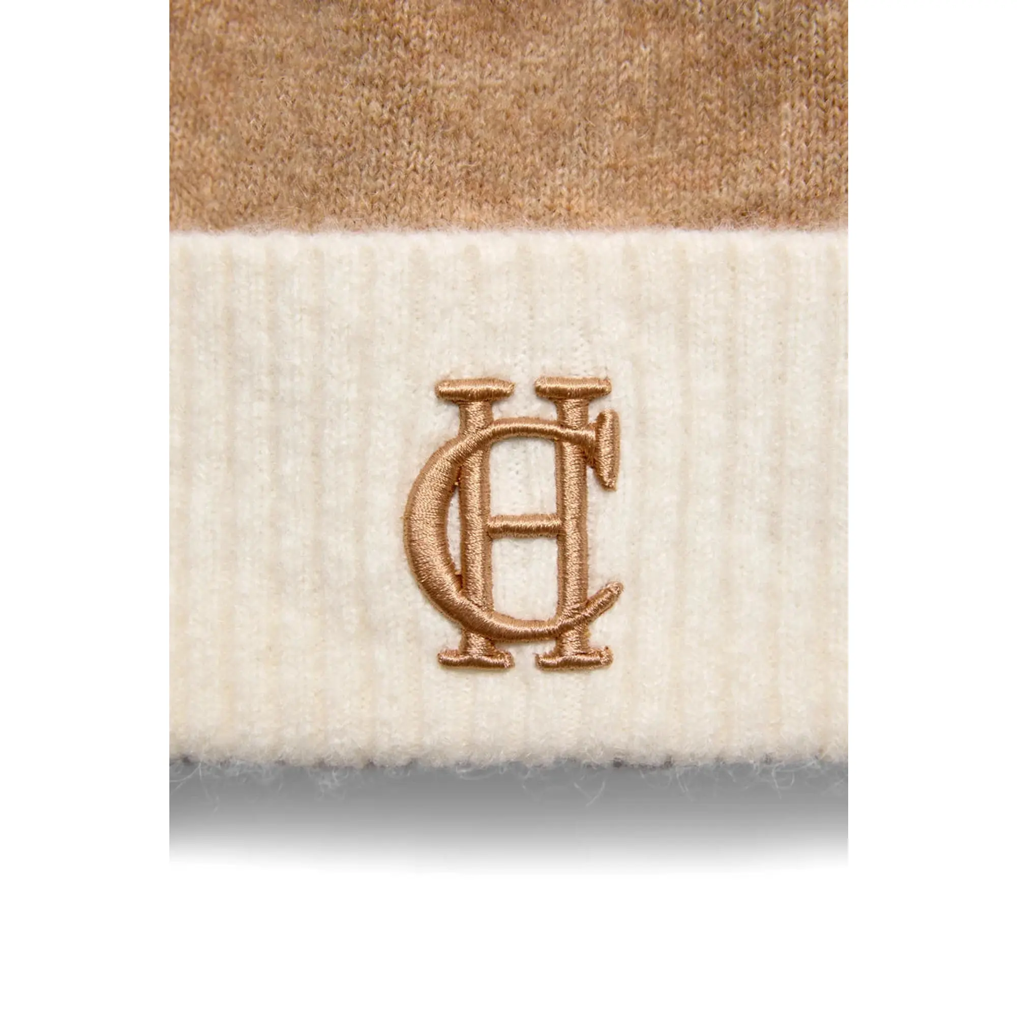 Product image 4 of 4 of Holland Cooper Women's Chelsea Bobble Hat - Camel