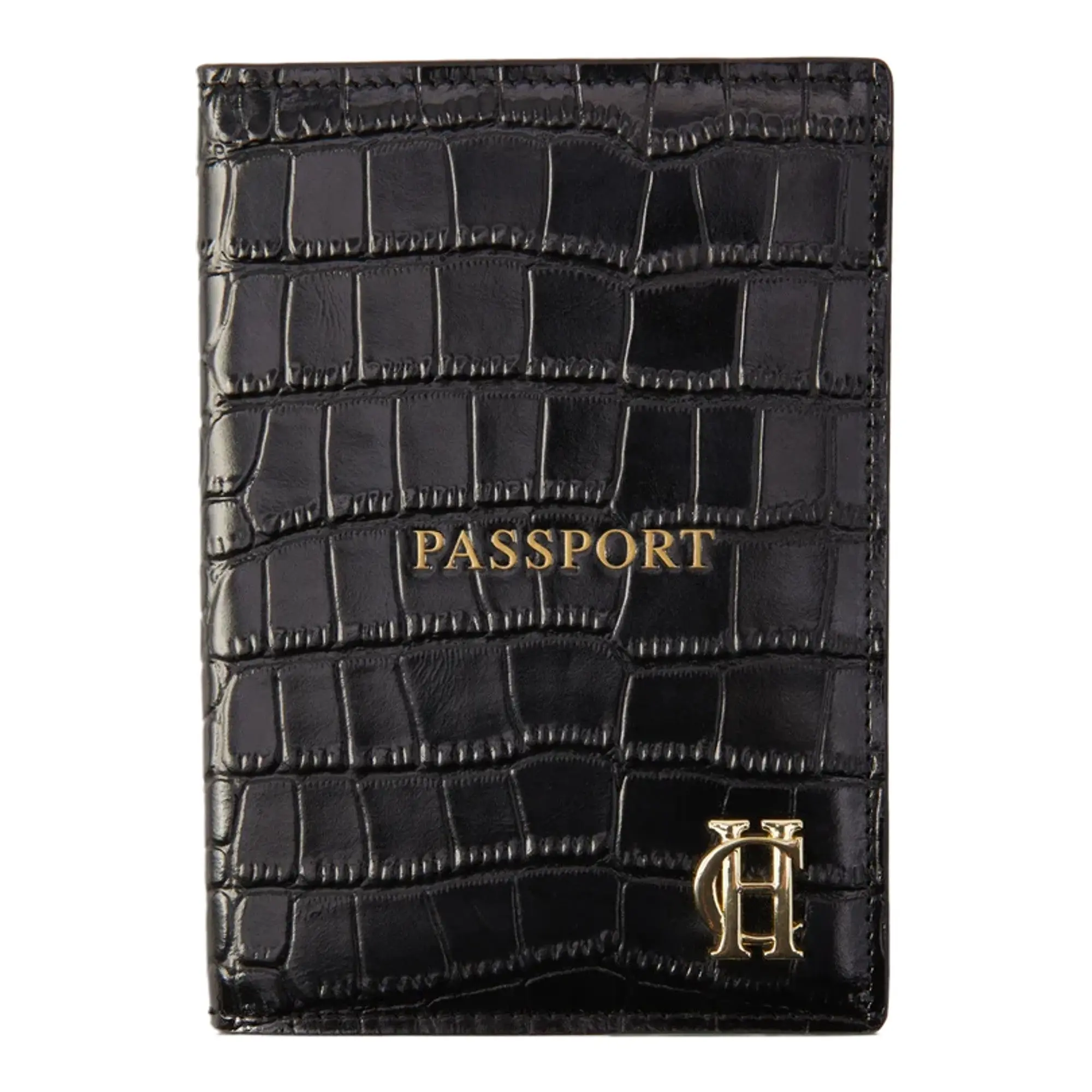 Product image 1 of 2 of Holland Cooper Women's Chelsea Passport Holder - Black Croc