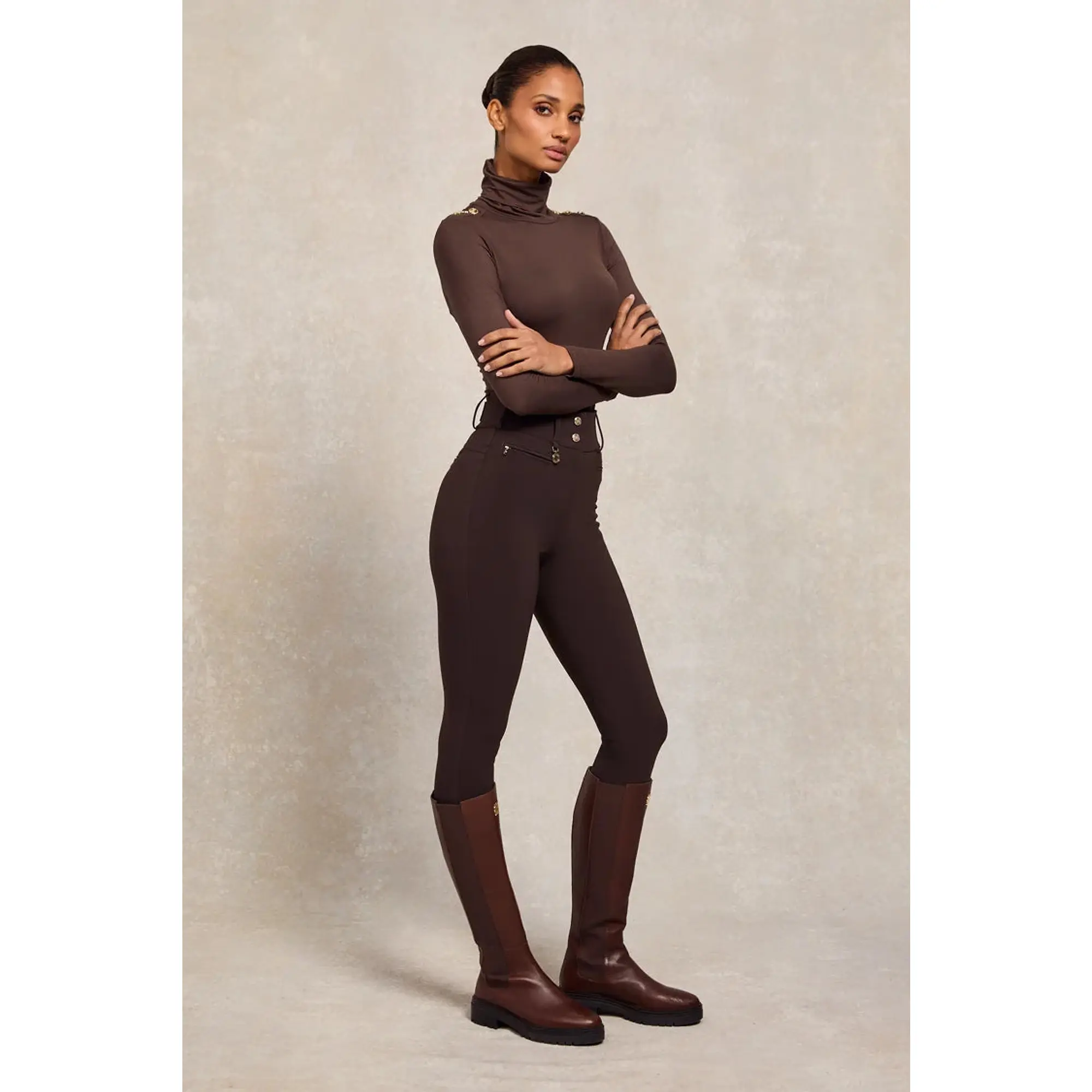 Product image 5 of 9 of Holland Cooper Women's Contour Trousers - Chocolate