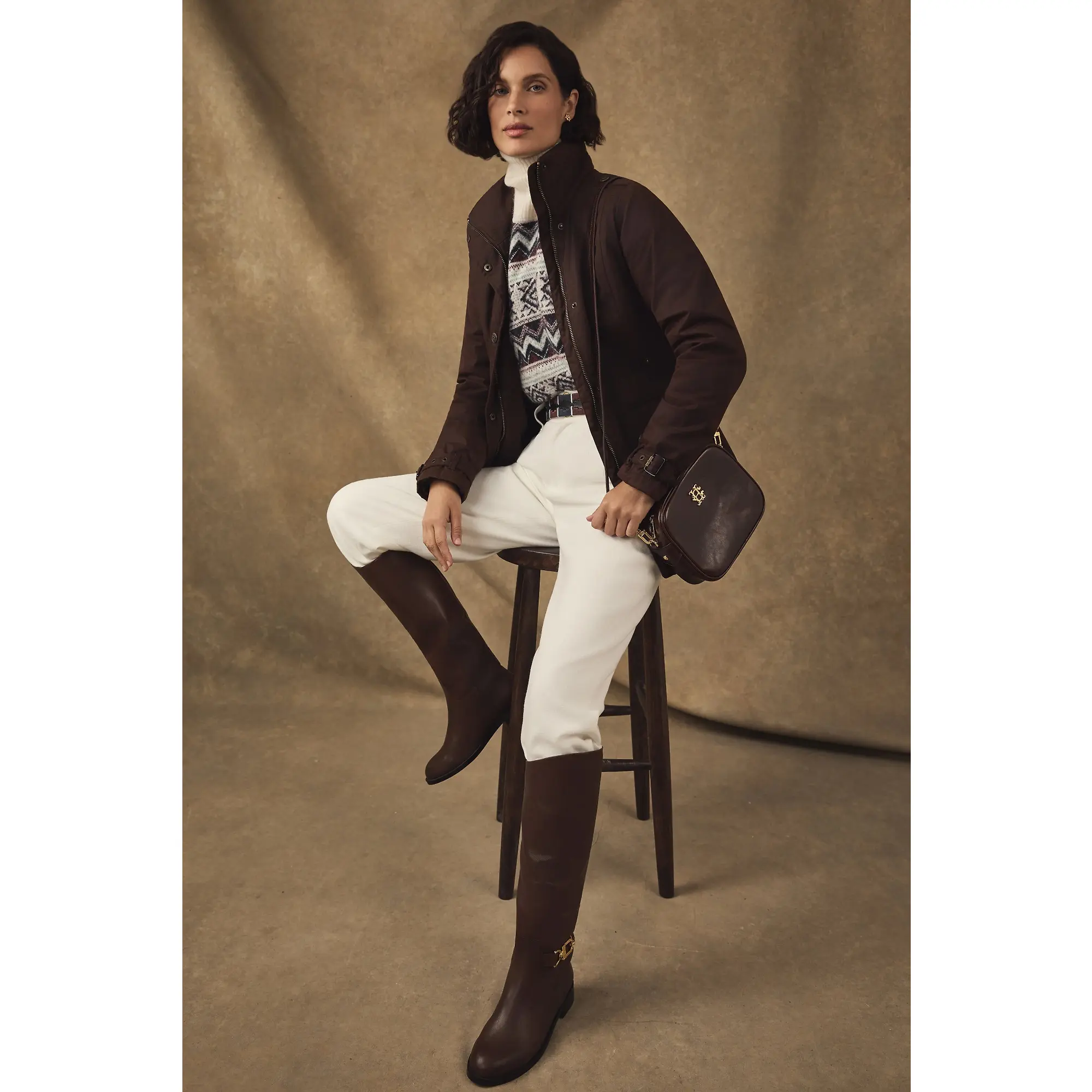 Product image 2 of 9 of Holland Cooper Women's Country Camera Bag - Chestnut Leather