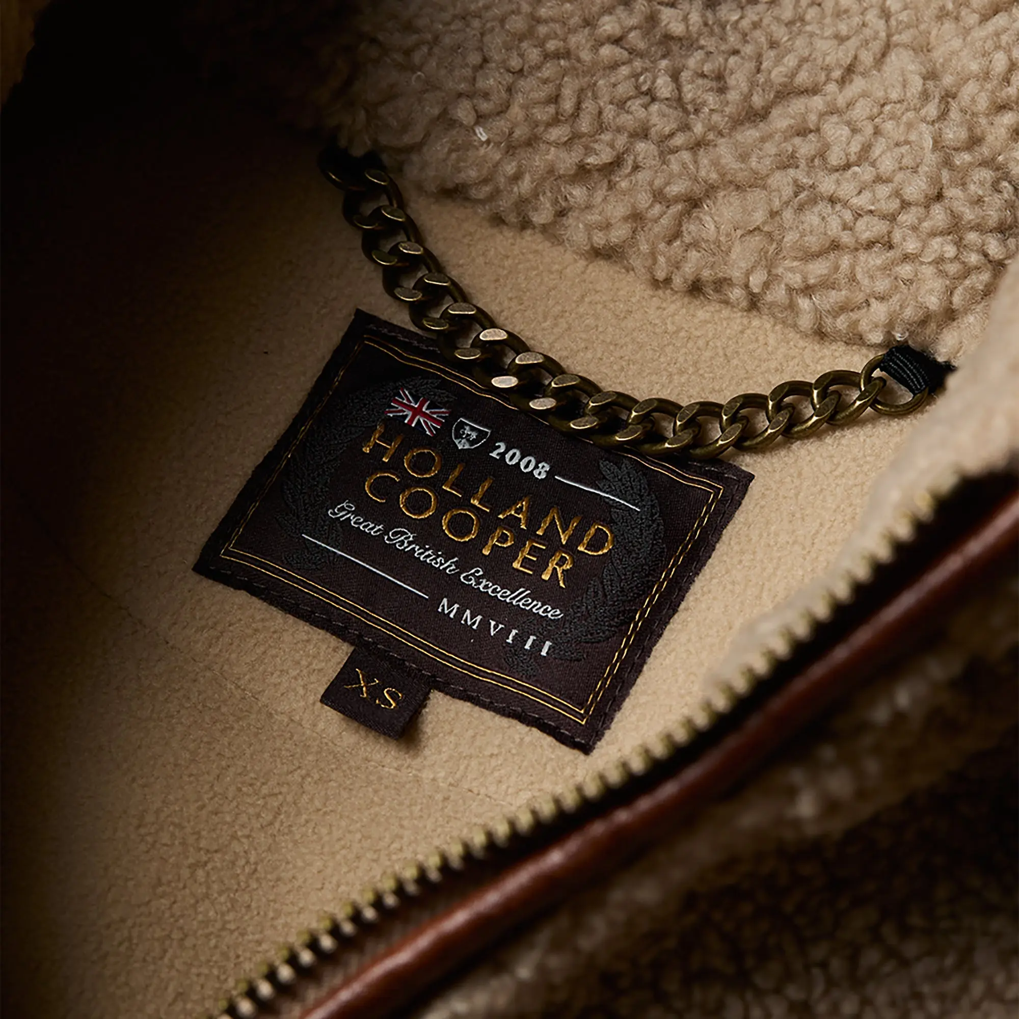 Product image 6 of 12 of Holland Cooper Women's Country Fleece Jacket - Natural Borg