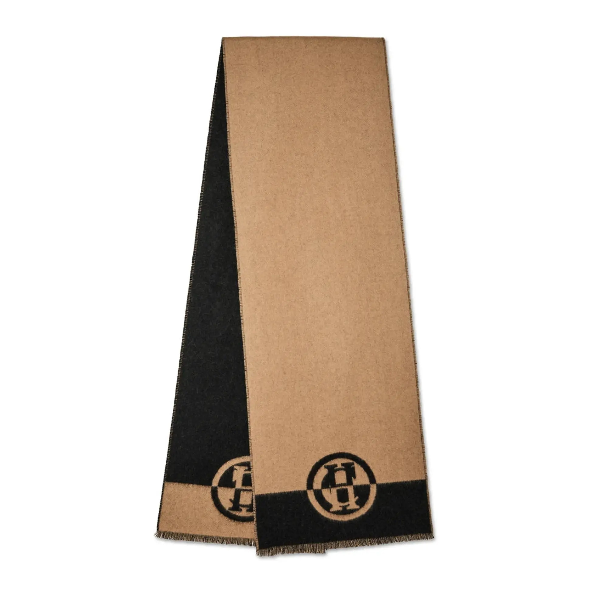Product image 3 of 4 of Holland Cooper Women's Jacquard Scarf - Camel Black