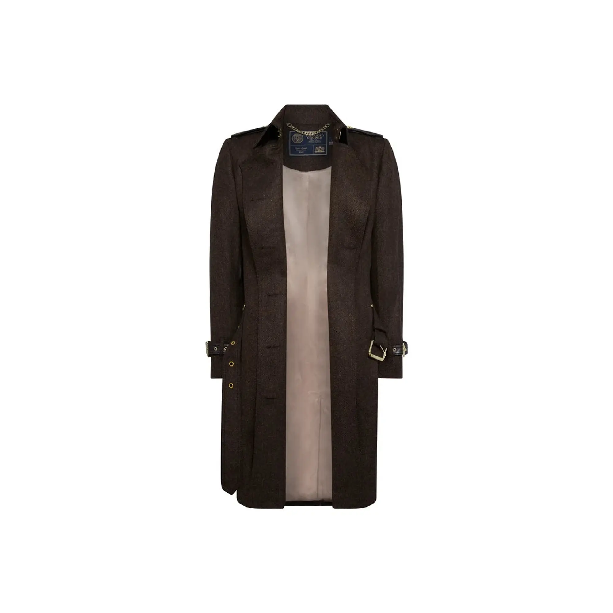 Product image 8 of 11 of Holland Cooper Women's Marlborough Trench Coat - Chocolate Herringbone