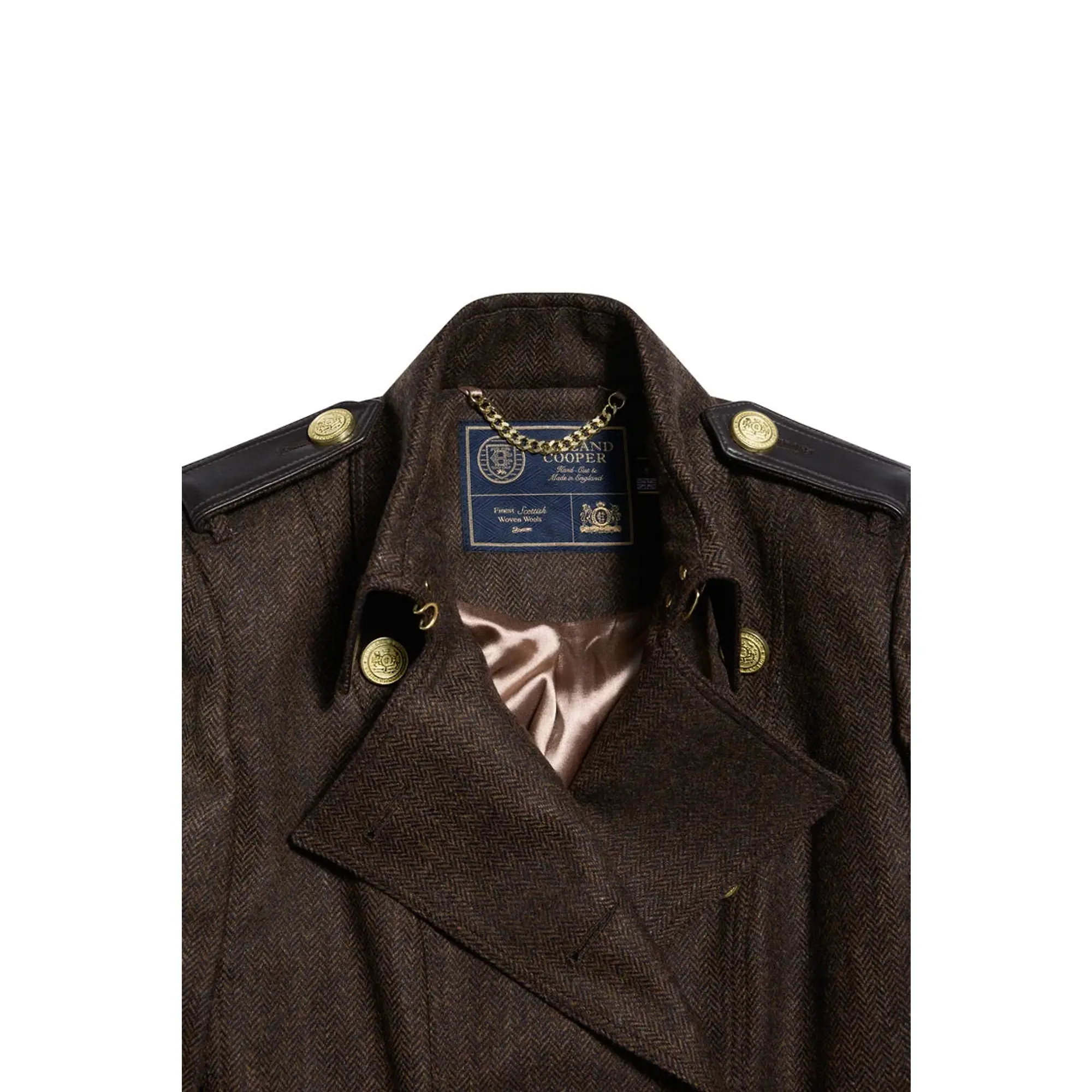 Product image 9 of 11 of Holland Cooper Women's Marlborough Trench Coat - Chocolate Herringbone