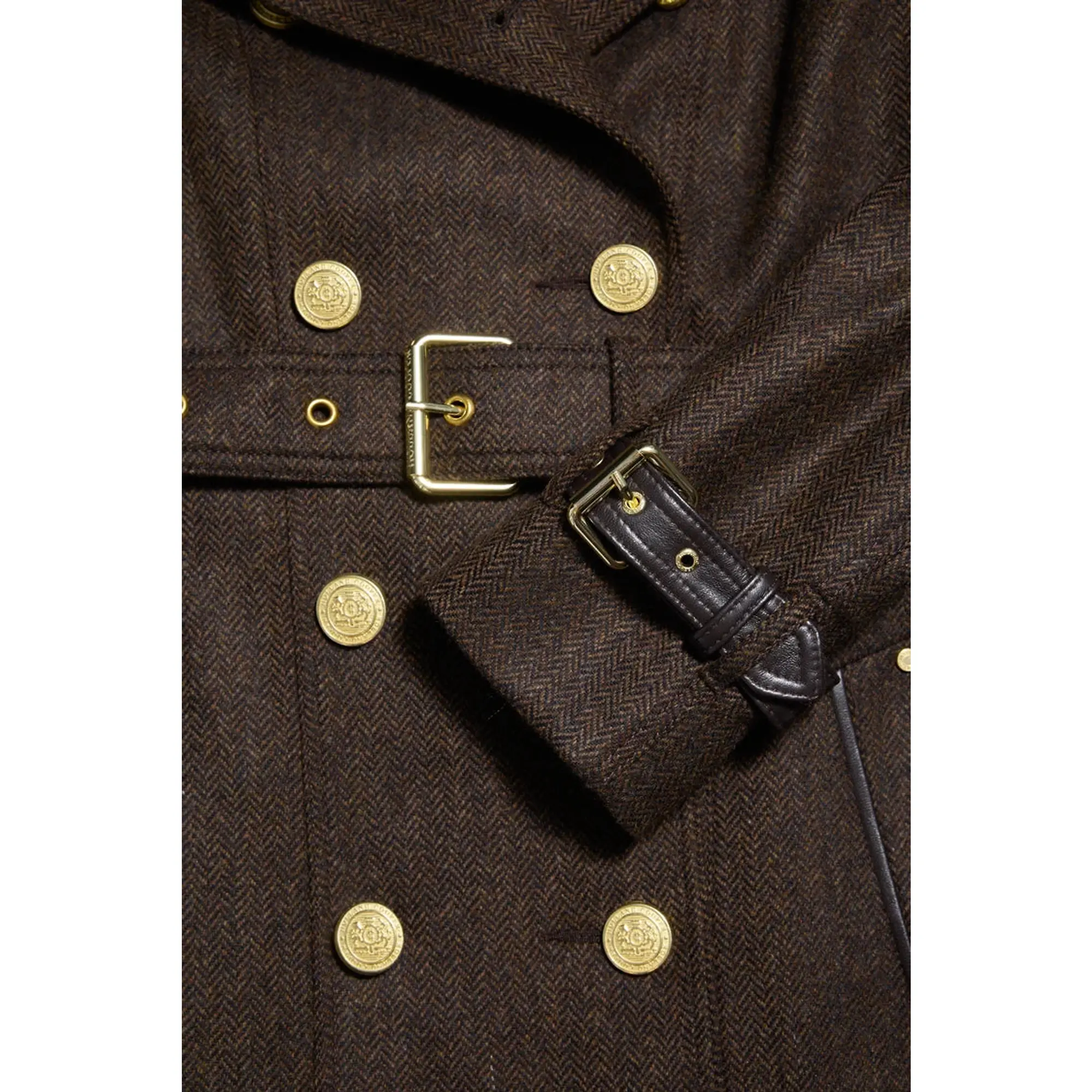 Product image 10 of 11 of Holland Cooper Women's Marlborough Trench Coat - Chocolate Herringbone