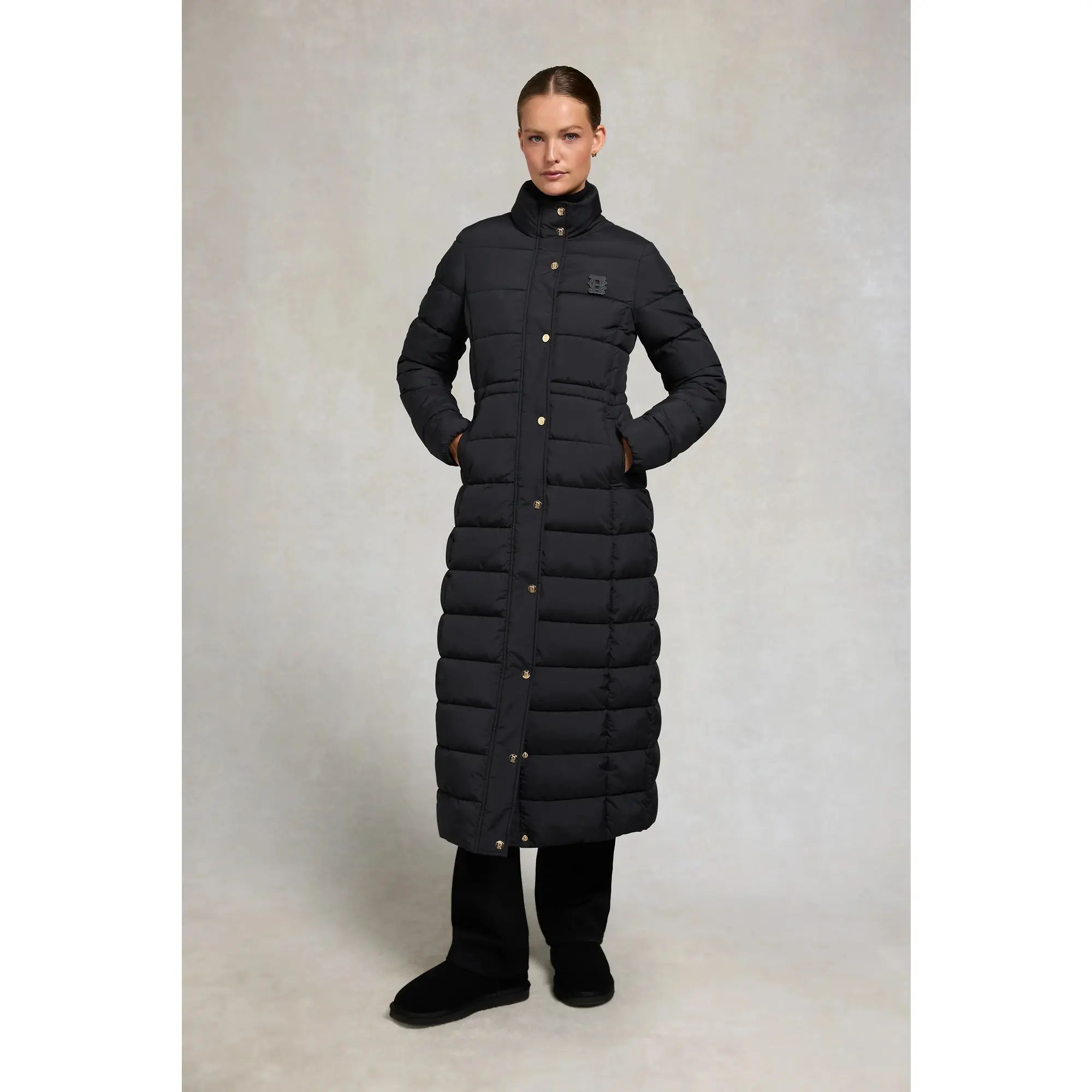 Product image 2 of 11 of Holland Cooper Women's Milton Longline Coat - Black
