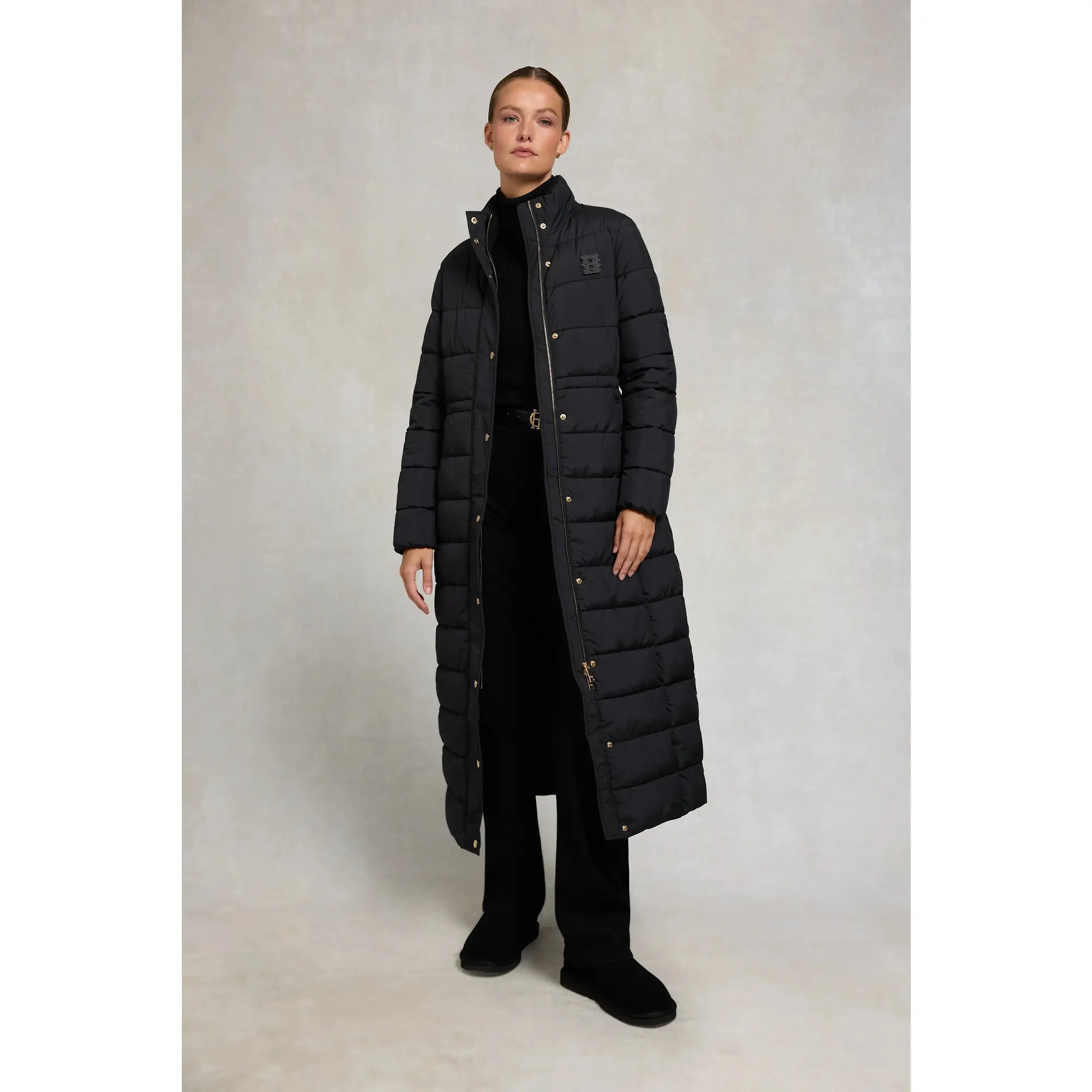 Product image 3 of 11 of Holland Cooper Women's Milton Longline Coat - Black