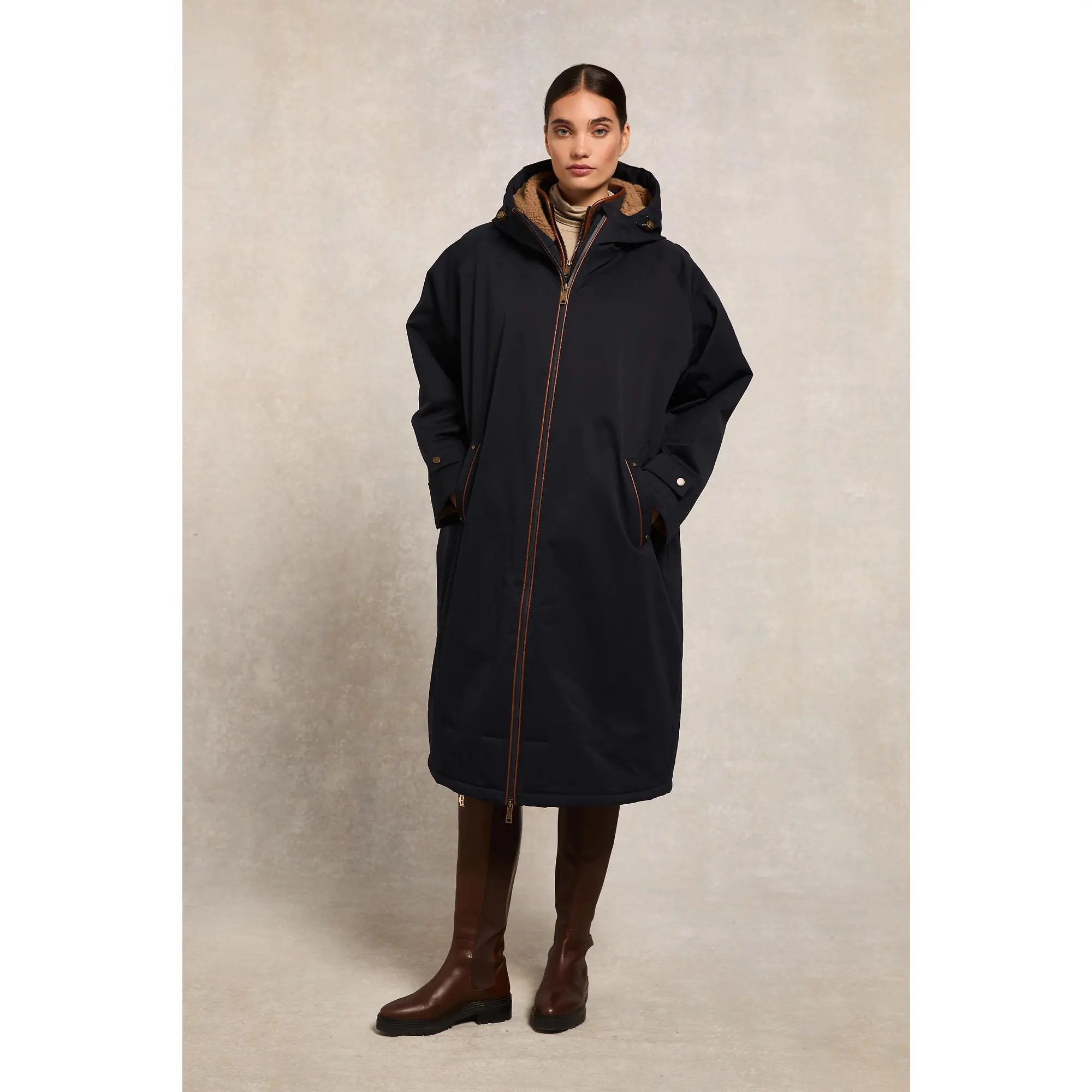 Product image 2 of 8 of Holland Cooper Women's One-Size Waterproof Coat - Ink Navy