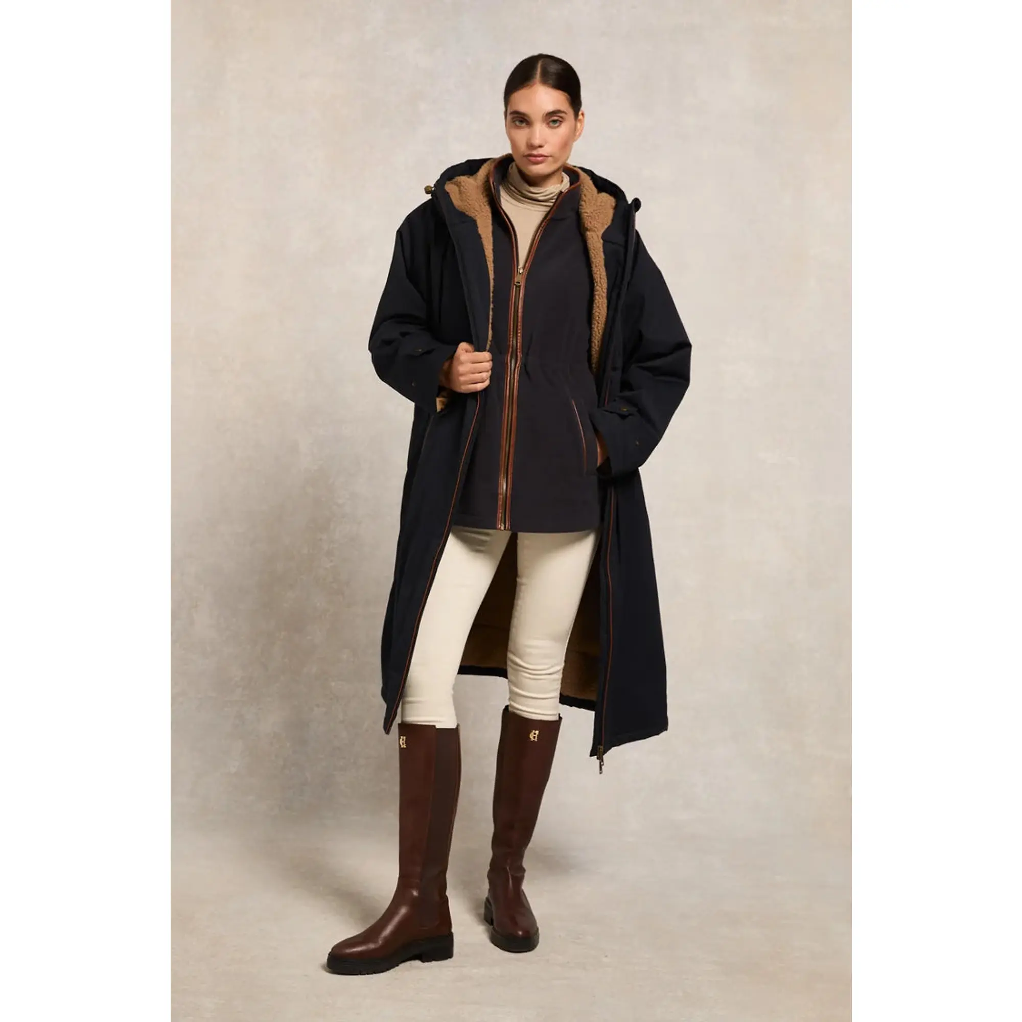Product image 7 of 8 of Holland Cooper Women's One-Size Waterproof Coat - Ink Navy