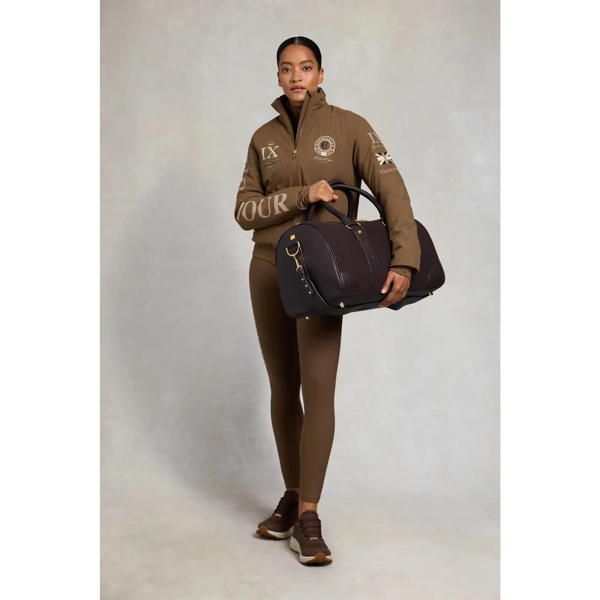 Product image 3 of 9 of Holland Cooper Women's Regency Holdall - Dark Chocolate Suede