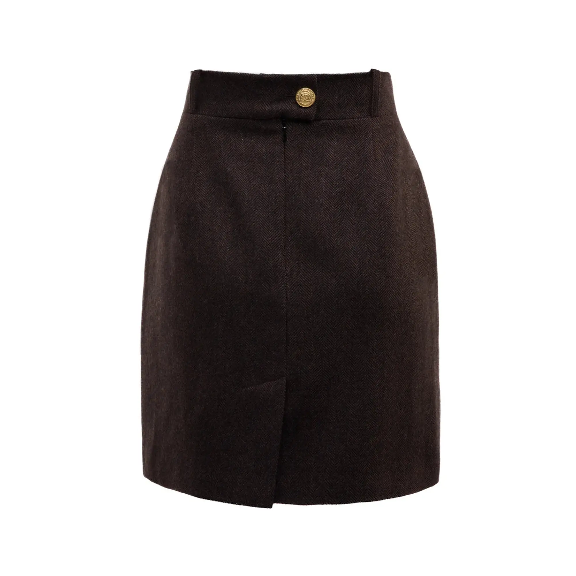 Product image 6 of 8 of Holland Cooper Women's Regency Skirt - Chocolate Herringbone