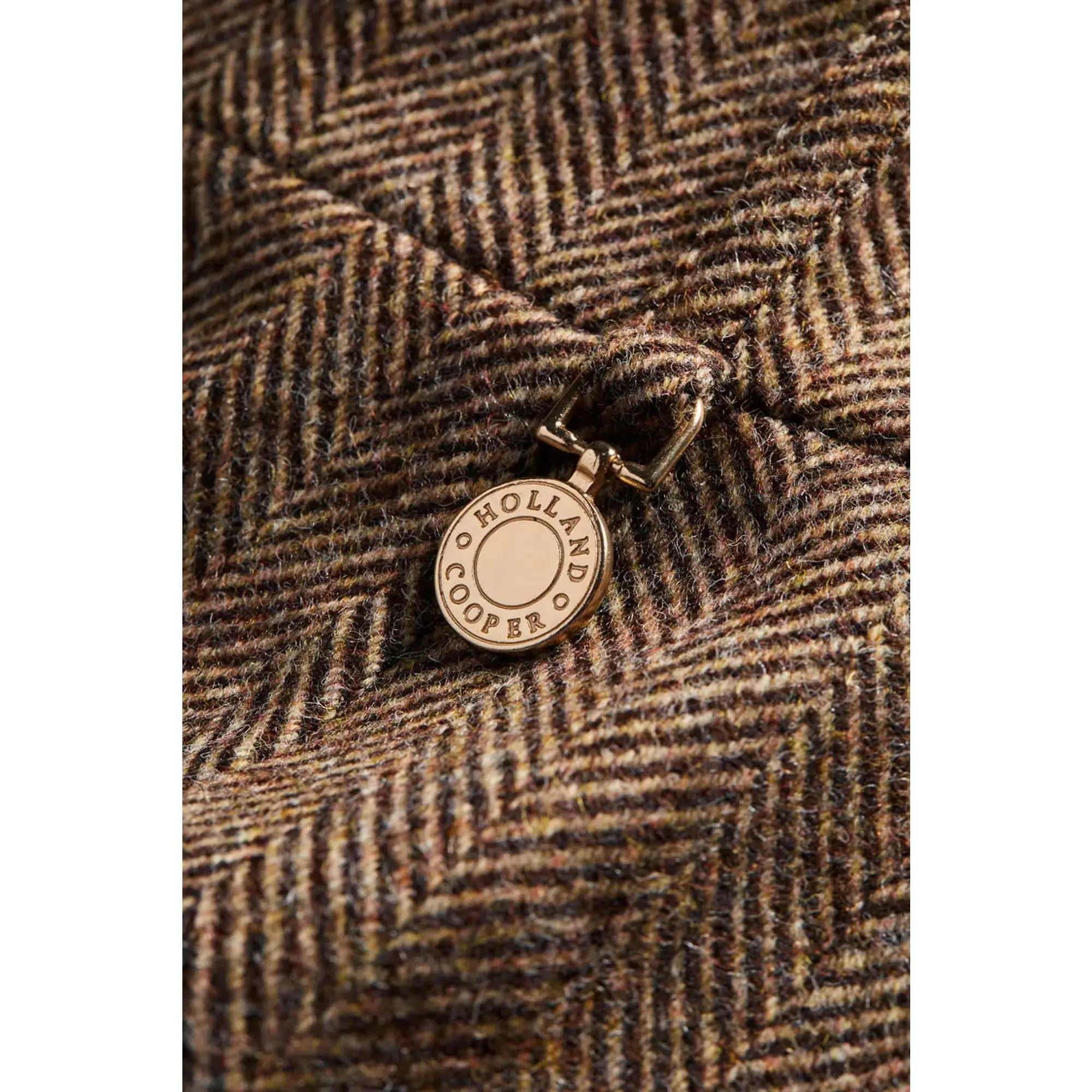 Product image 8 of 8 of Holland Cooper Women's Regency Skirt - Large Scale Brown Herringbone