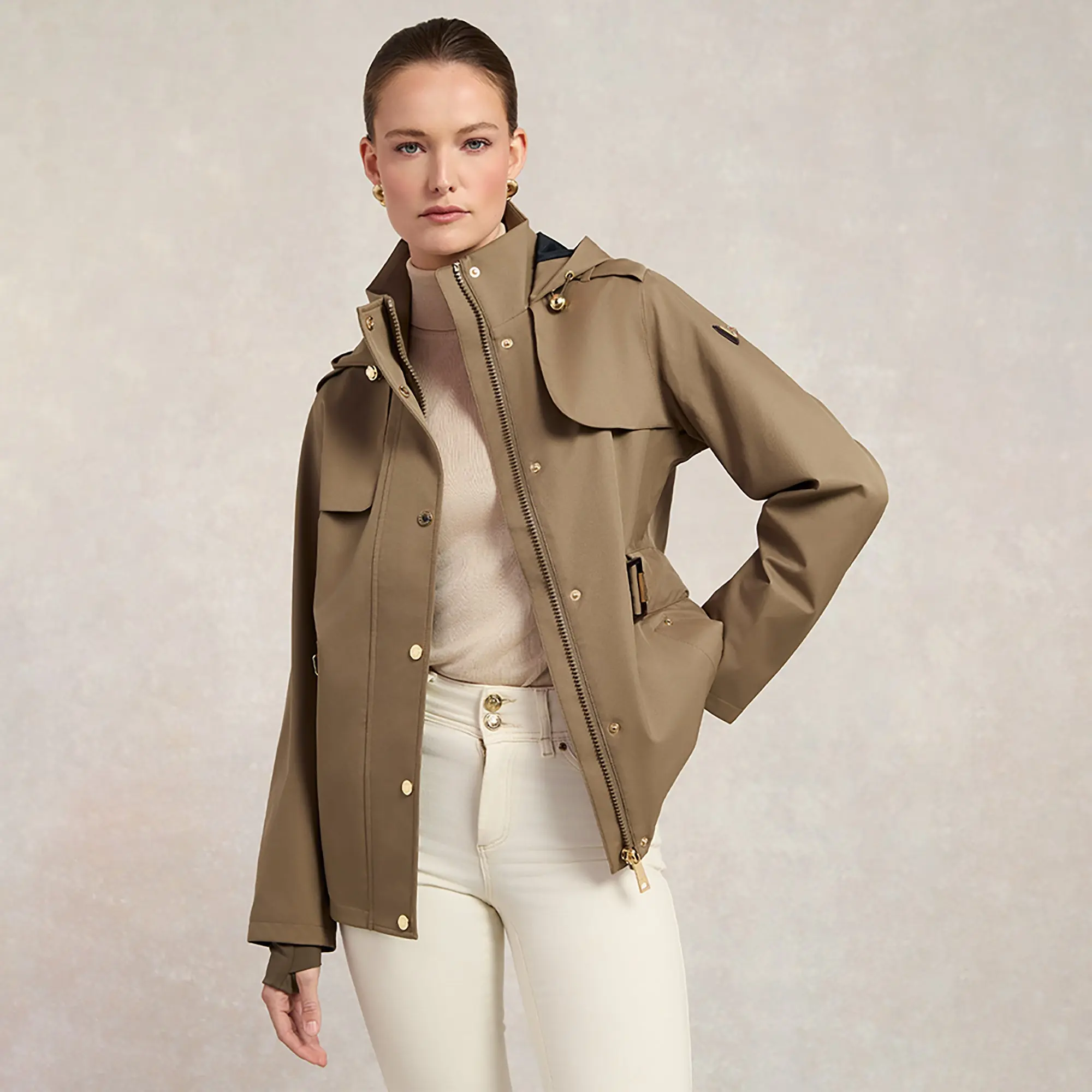 Product image 3 of 13 of Holland Cooper Women's Rosedale Waterproof Jacket - Mink