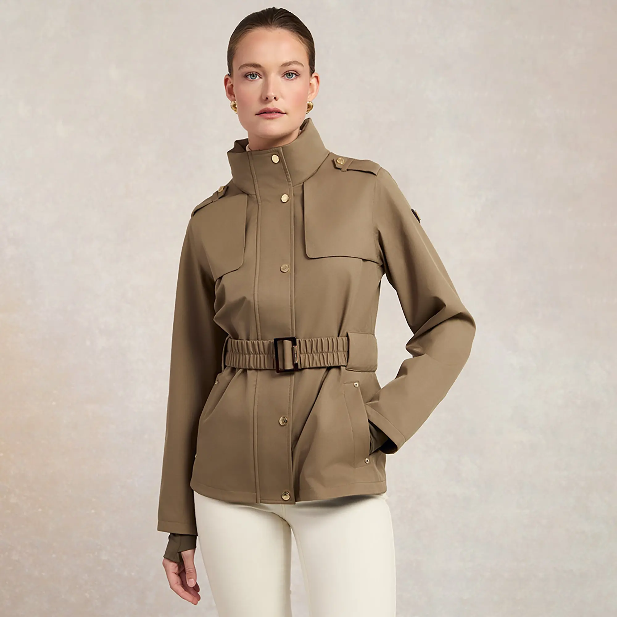 Product image 2 of 13 of Holland Cooper Women's Rosedale Waterproof Jacket - Mink