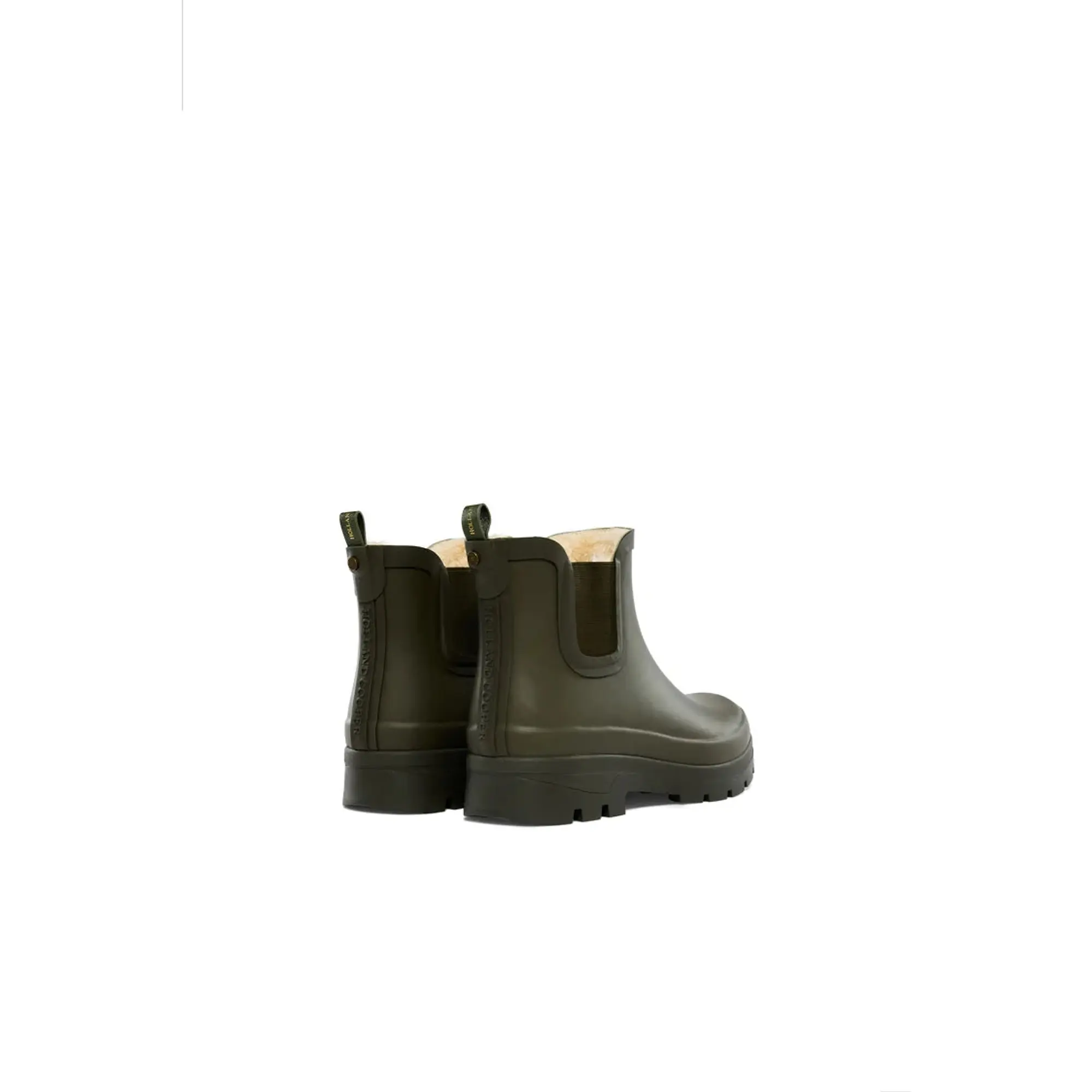 Product image 6 of 8 of Holland Cooper Women's Sherpa Lined Chunky Chelsea Wellingtons - Khaki