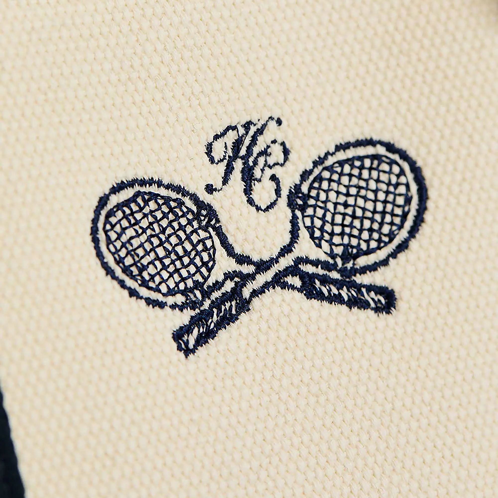 Product image 6 of 7 of Holland Cooper Women's Racquets Tote - Ecru Navy