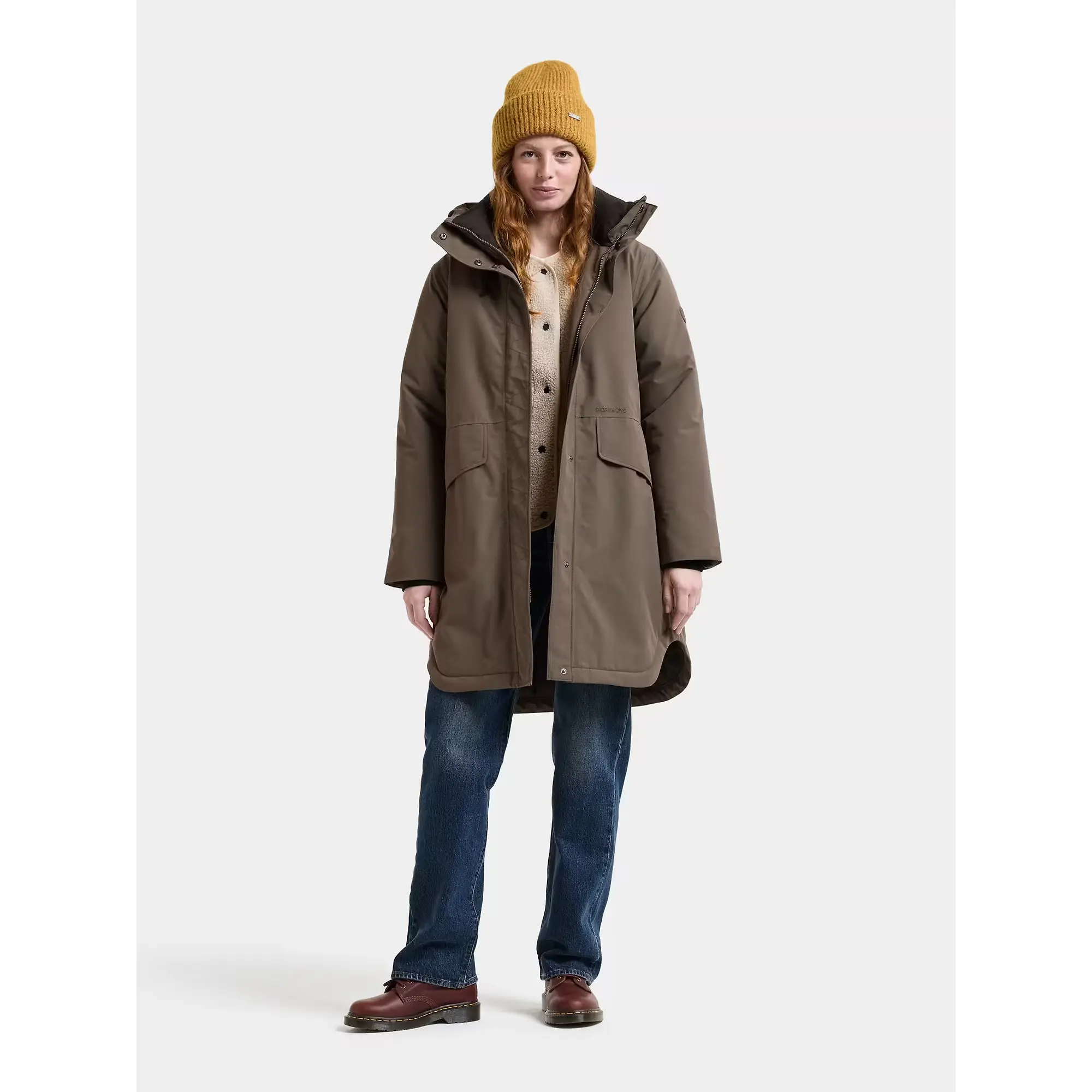 Product image 3 of 10 of Didriksons Women's Lilian Waterproof Parka - Mocha Brown