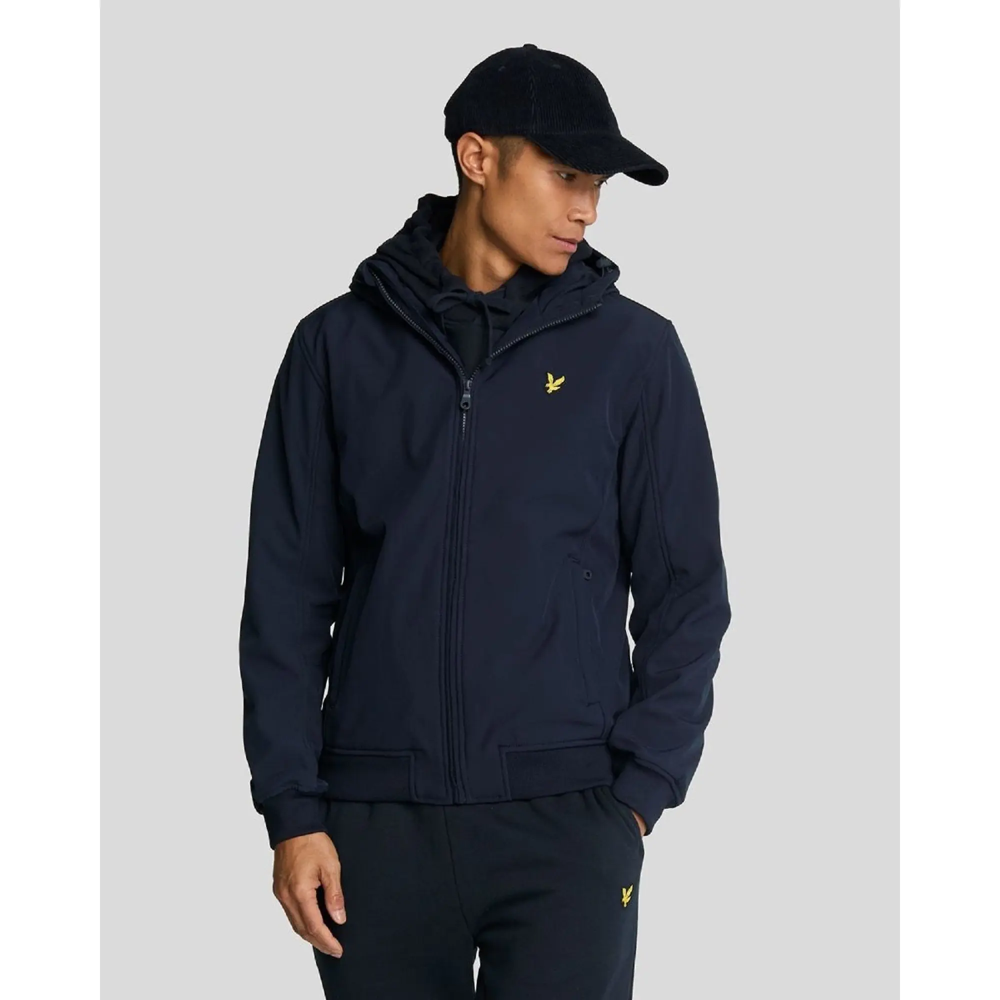 Product image 4 of 4 of Lyle & Scott Men's Fleece Back Softshell Jacket - Dark Navy