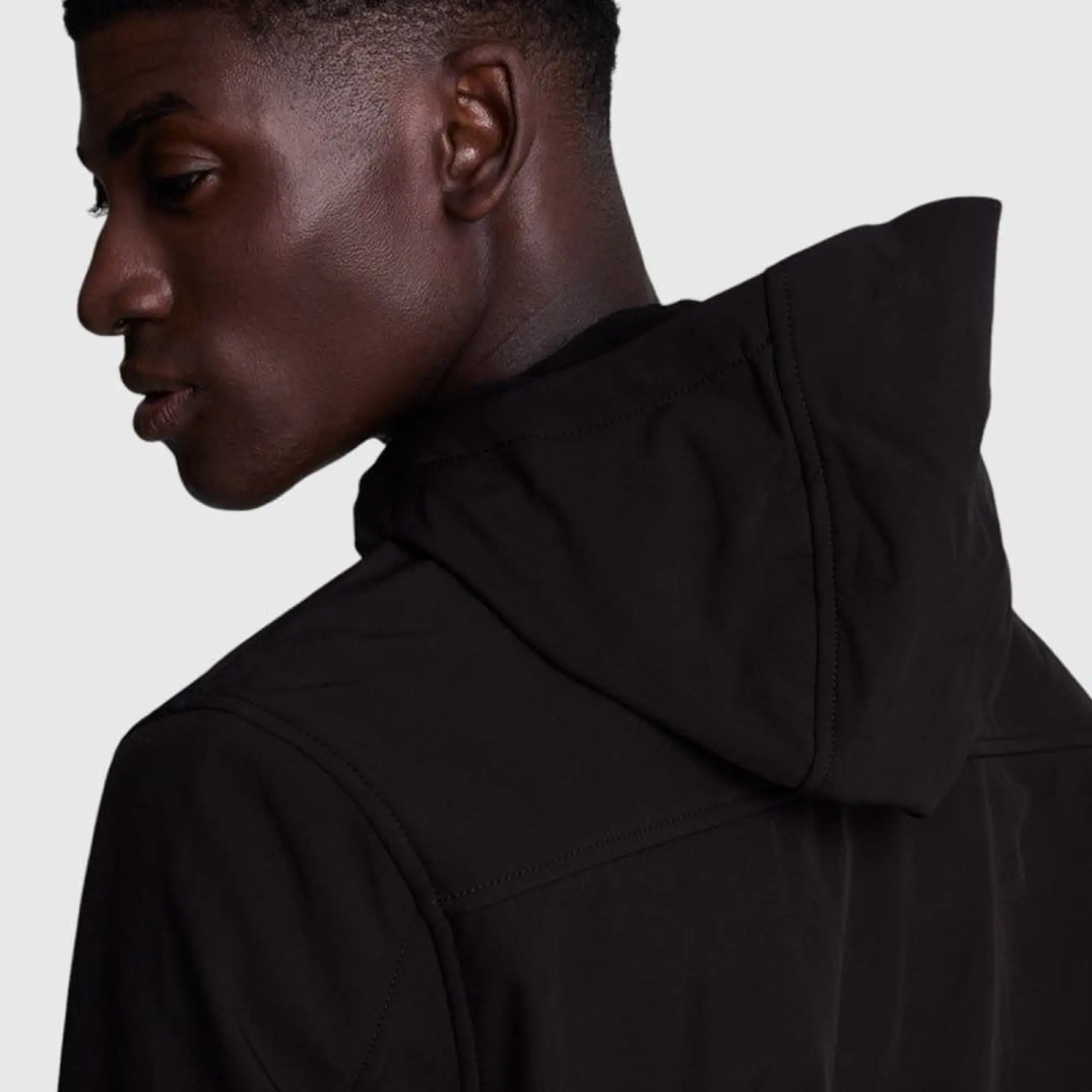 Product image 5 of 5 of Lyle & Scott Men's Fleece Back Softshell Jacket - Jet Black