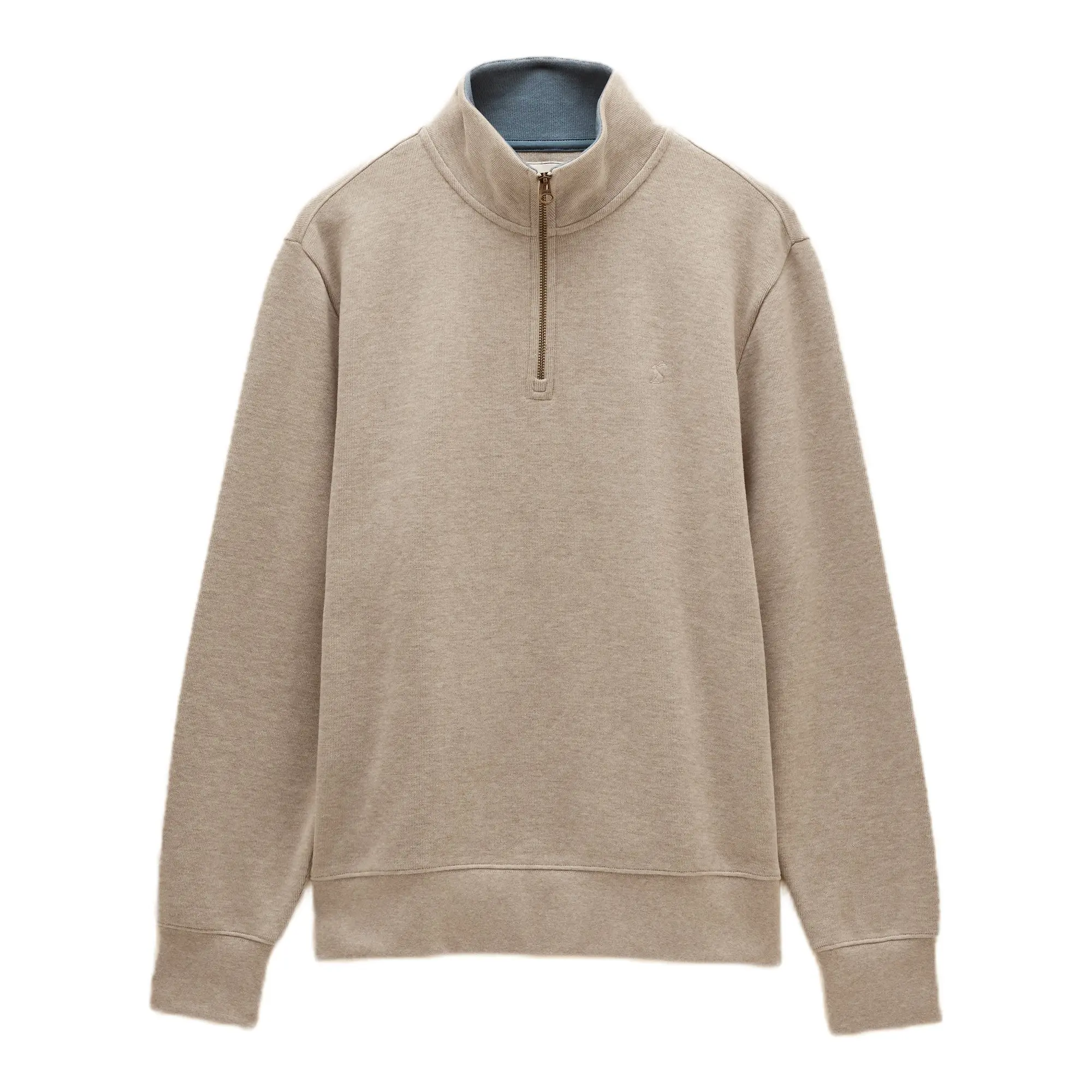 Product image 1 of 8 of Joules Men's Alistair French Ribbed Quarter Zip Sweatshirt - Oatmeal