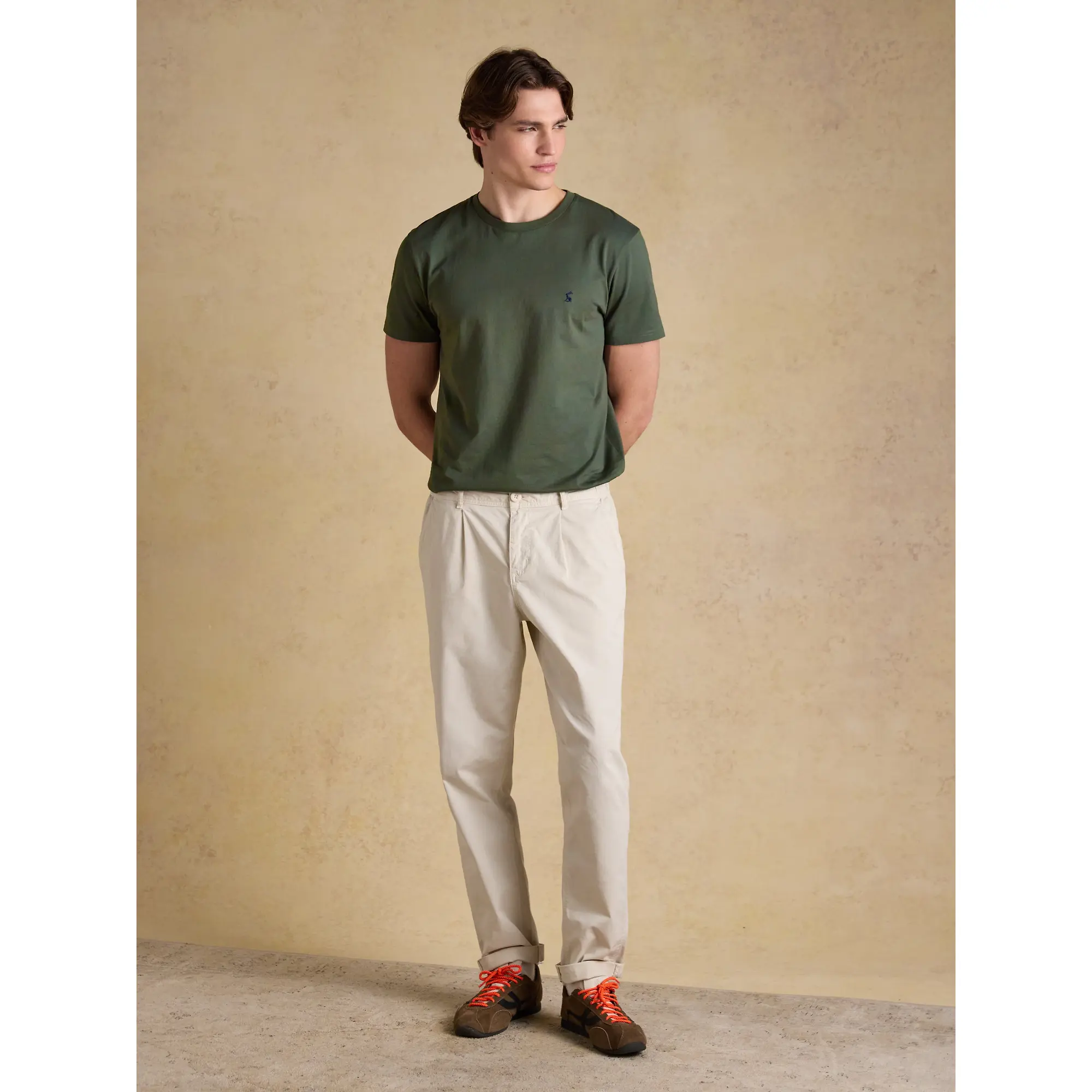 Product image 4 of 7 of Joules Men's Everyday Classic Fit Cotton T-Shirt - Khaki Green