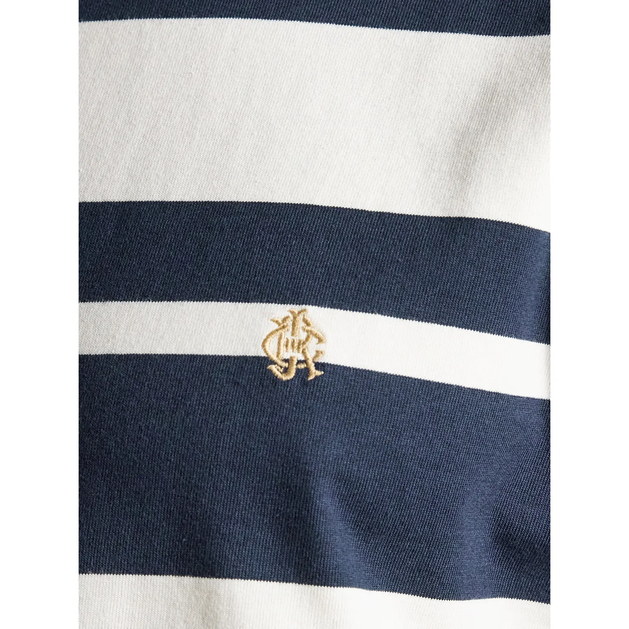 Product image 6 of 7 of Joules Men's Rugby Club Striped Crew Neck Cotton T-Shirt - Navy / White
