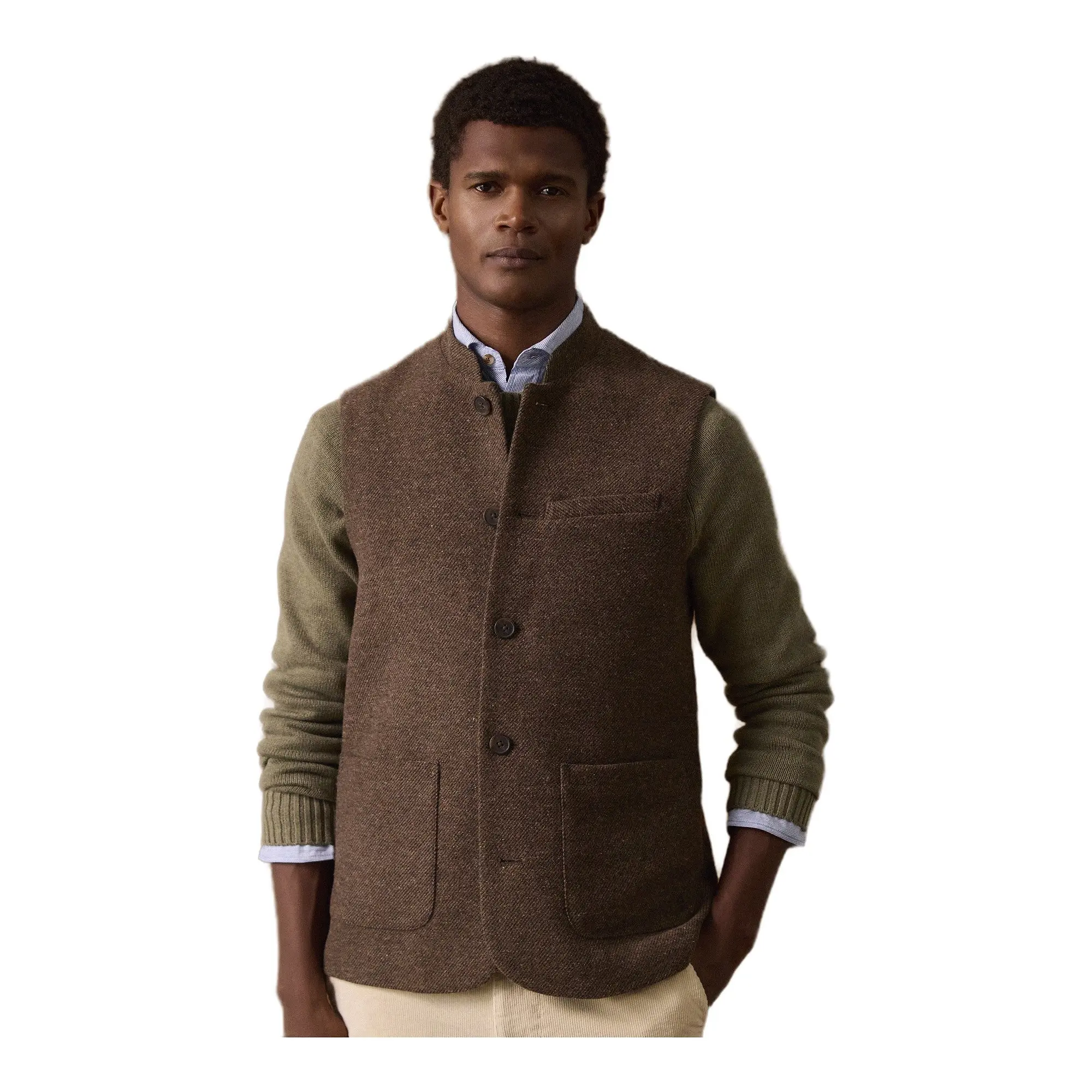 Product image 1 of 3 of Joules Men's Tweed Gilet - Brown