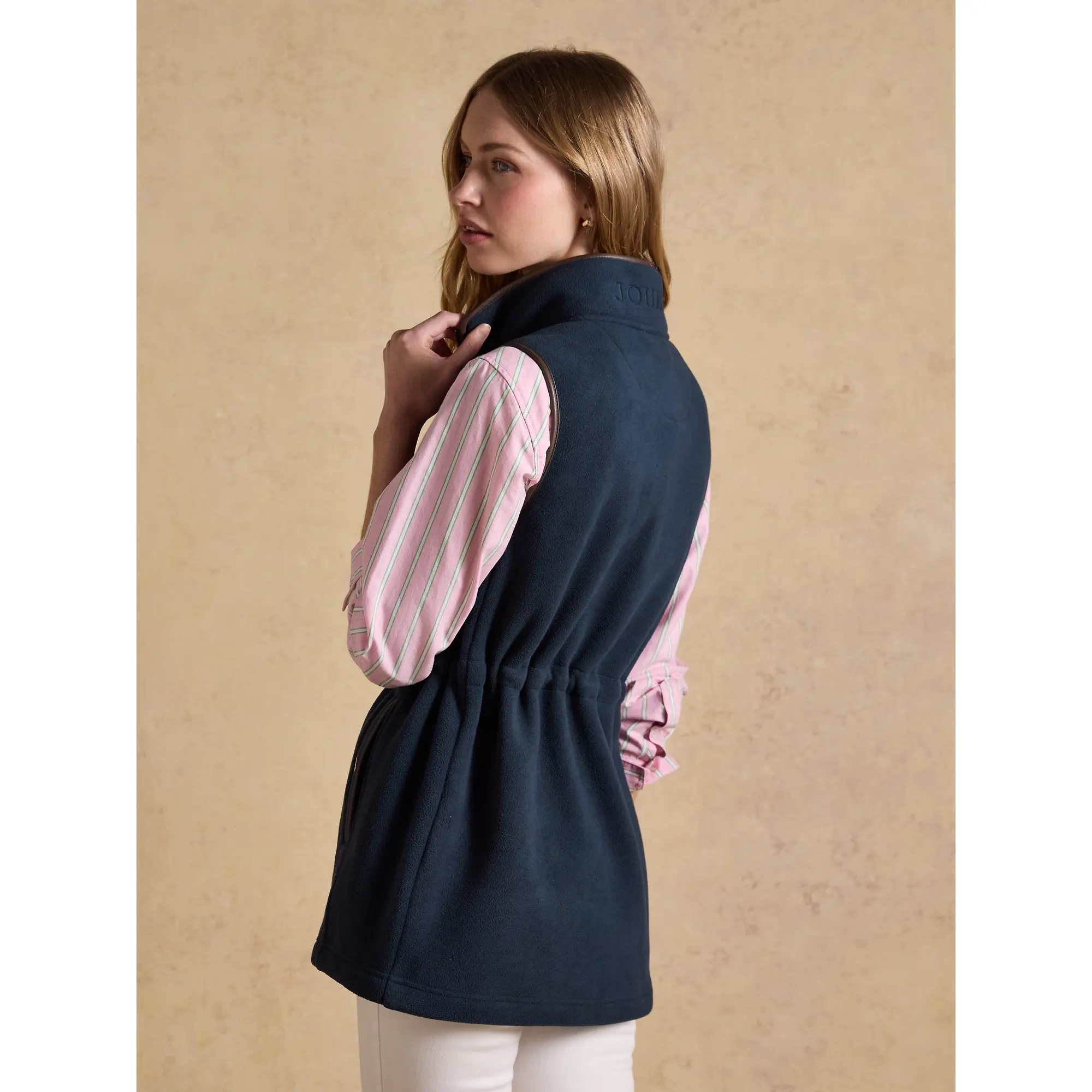 Product image 3 of 11 of Joules Women's Heritage Longline Fleece Gilet - Navy Blue