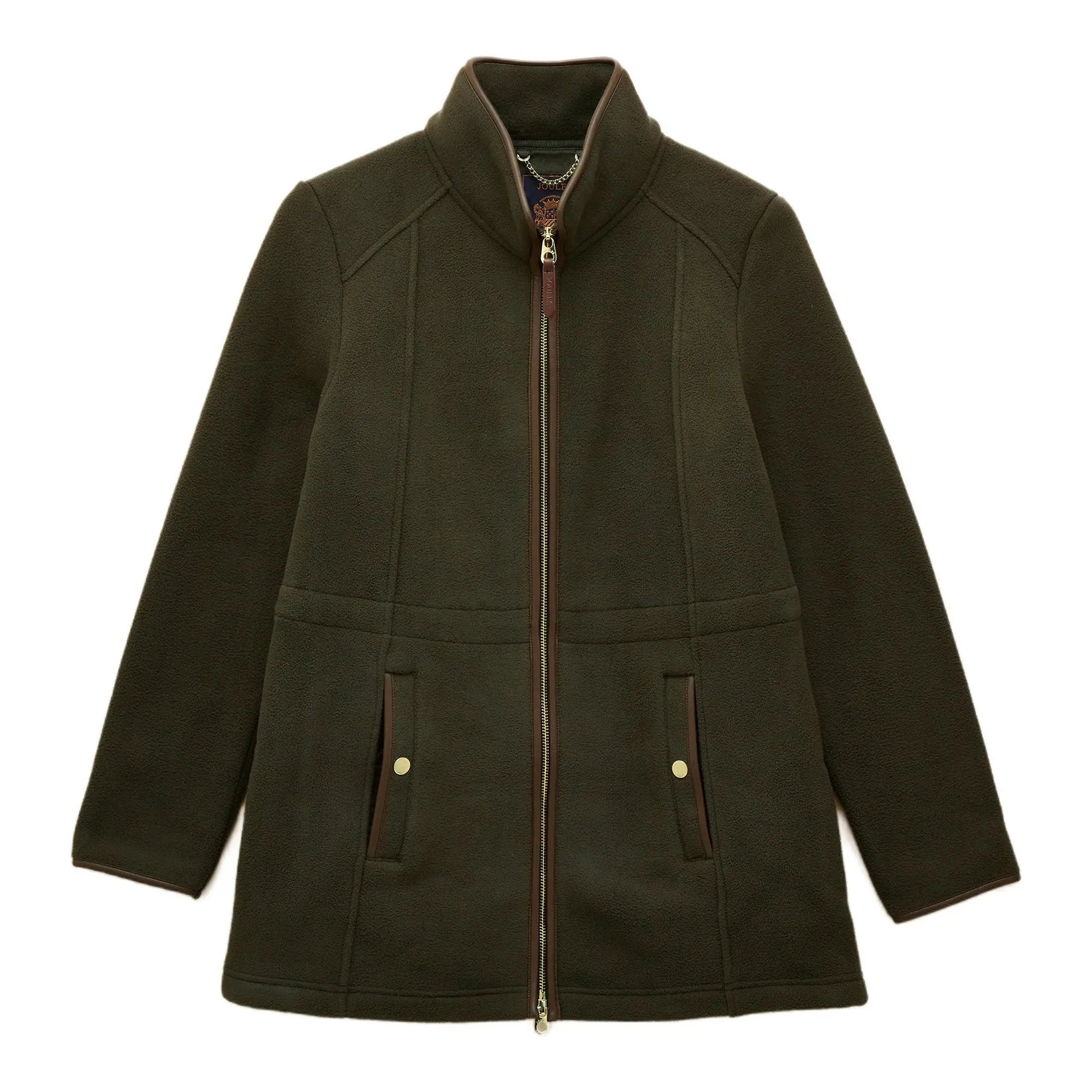 Product image 1 of 10 of Joules Women's Heritage Longline Zip Up Polar Fleece - Green